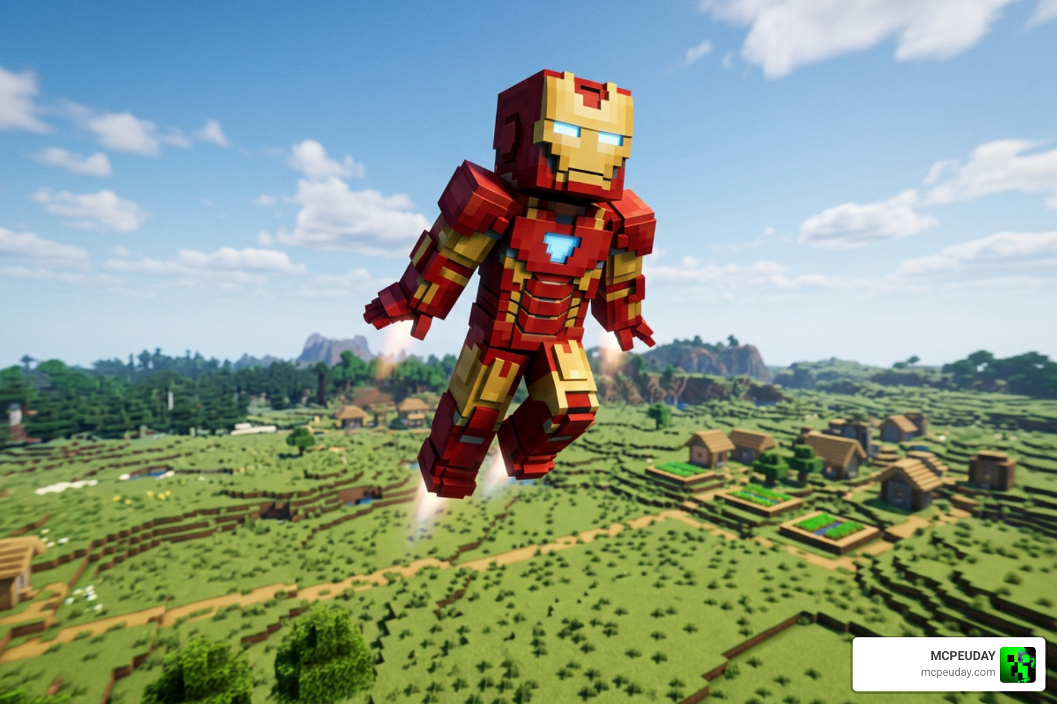 Standalone flight mechanics operating smoothly in Minecraft PE