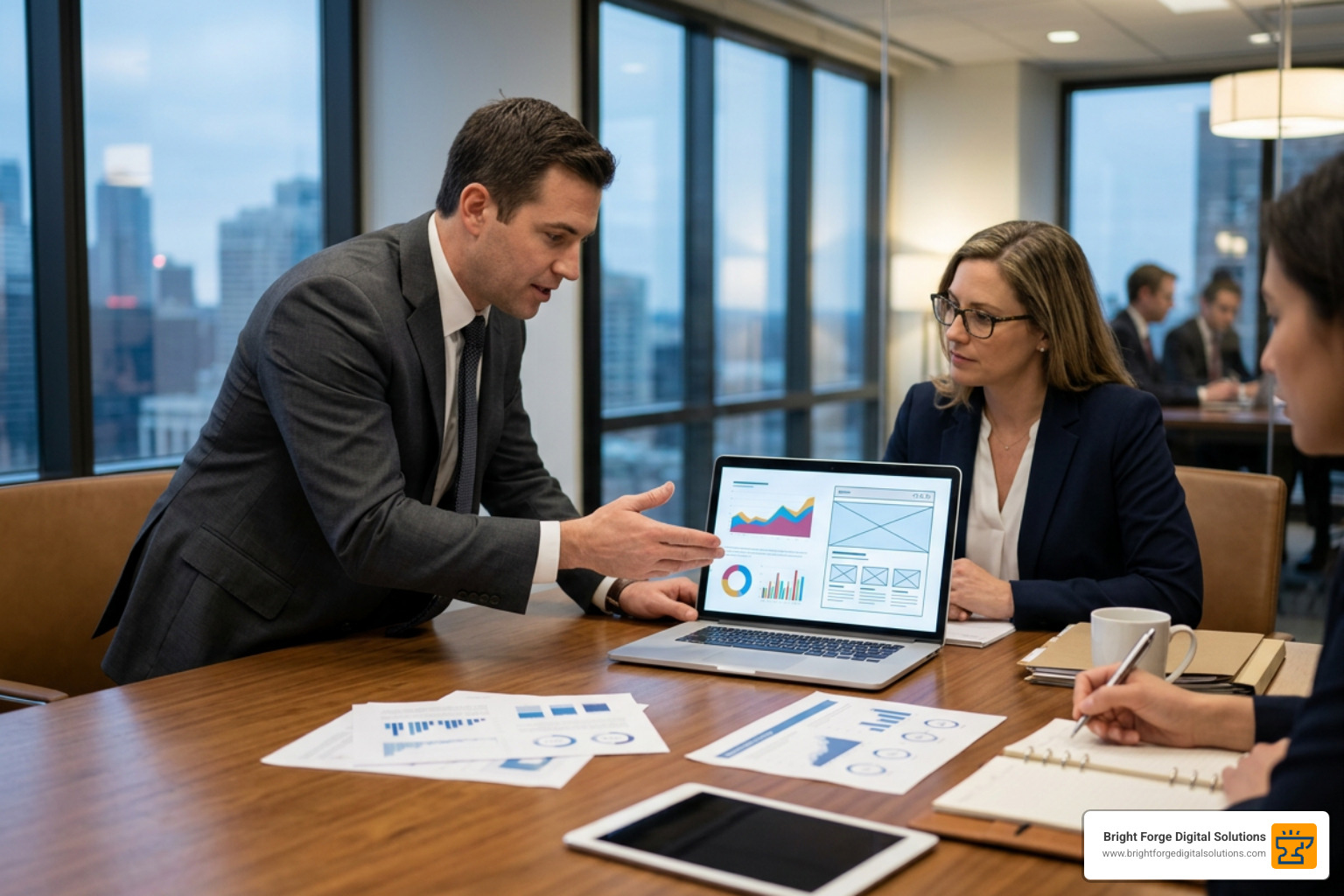 High-converting law firm website interface and multi-channel marketing funnel High-converting law firm website interface and multi-channel marketing funnel