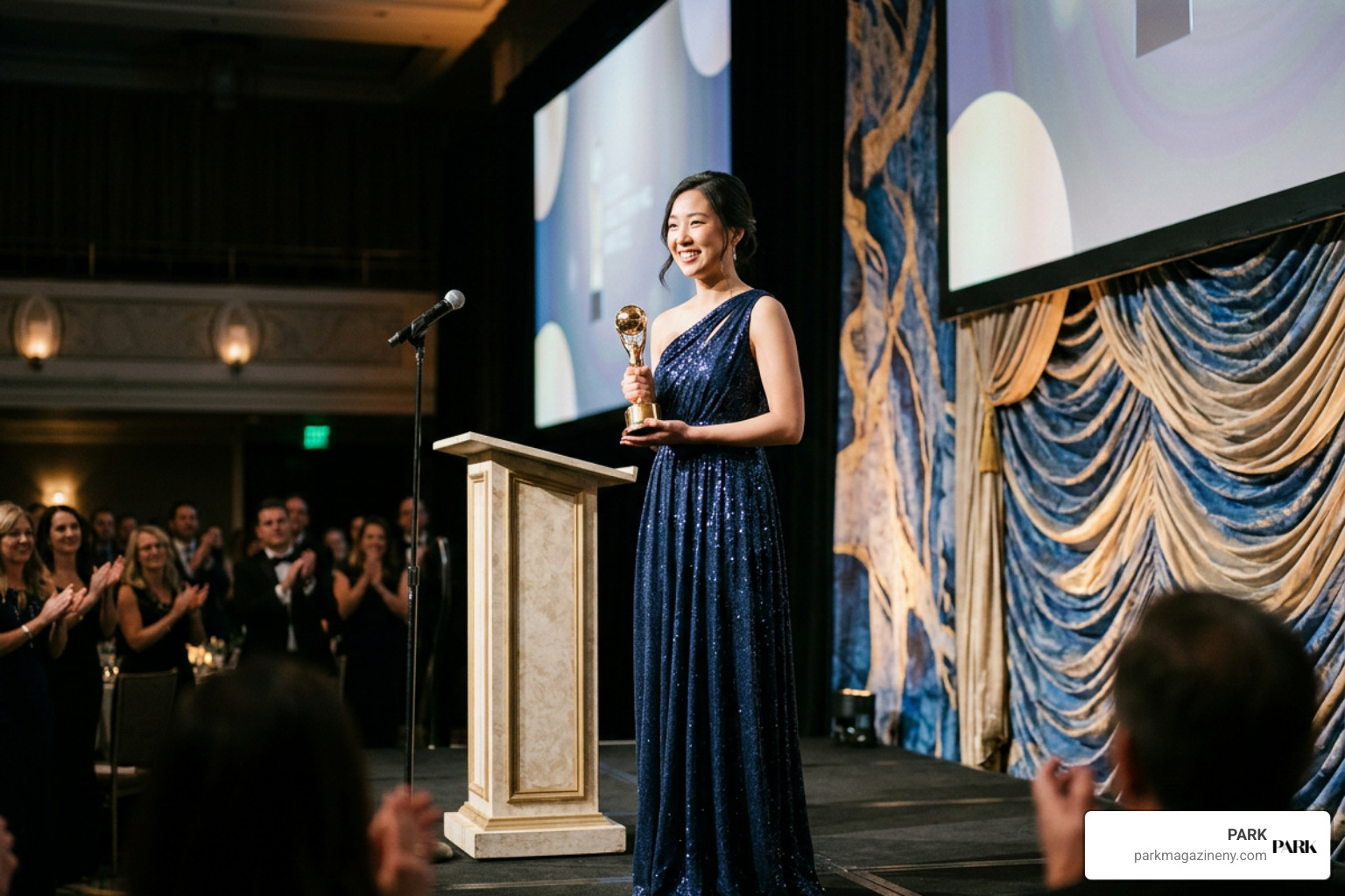 Yerin Ha receiving industry recognition at the 2026 SEC Awards Yerin Ha receiving industry recognition at the 2026 SEC Awards