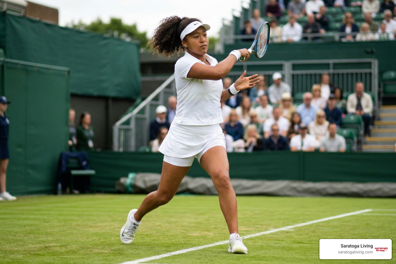 Naomi Osaka on grass court