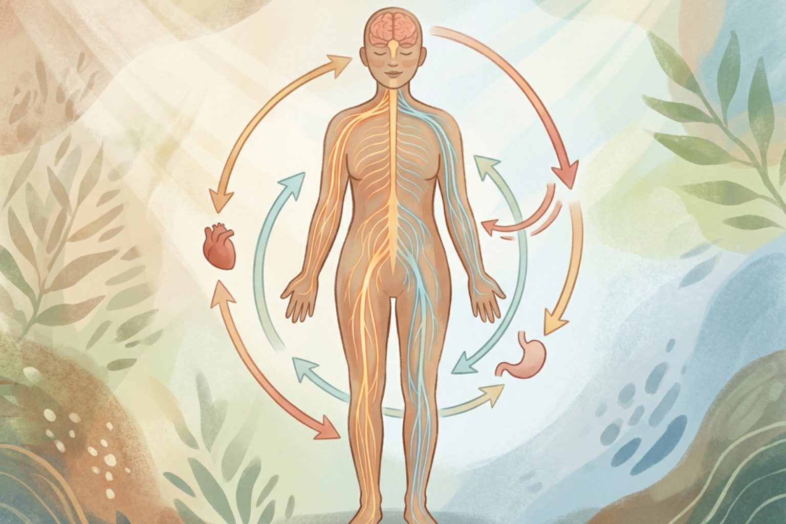 The physiological cycle of the autonomic stress response and nervous system arousal