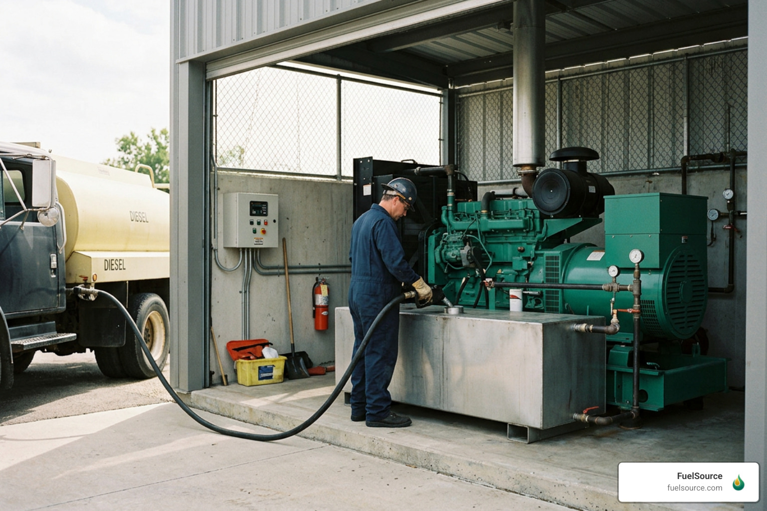 emergency diesel generator refueling