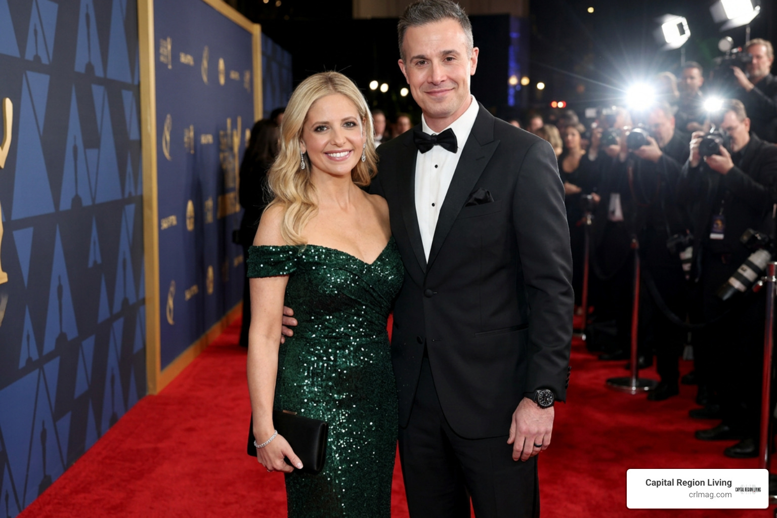Sarah Michelle Gellar and Freddie Prinze Jr. at a red carpet event Sarah Michelle Gellar and Freddie Prinze Jr. at a red carpet event