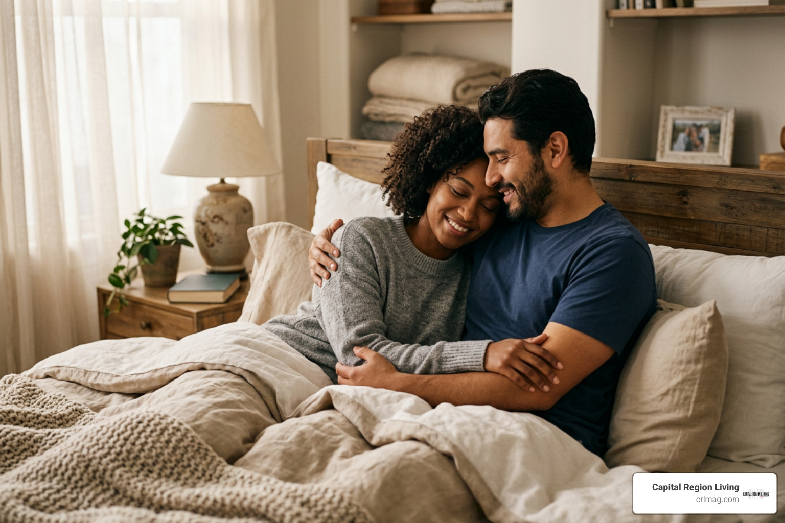 Intimate couple sharing deep, meaningful emotional connection Intimate couple sharing deep, meaningful emotional connection
