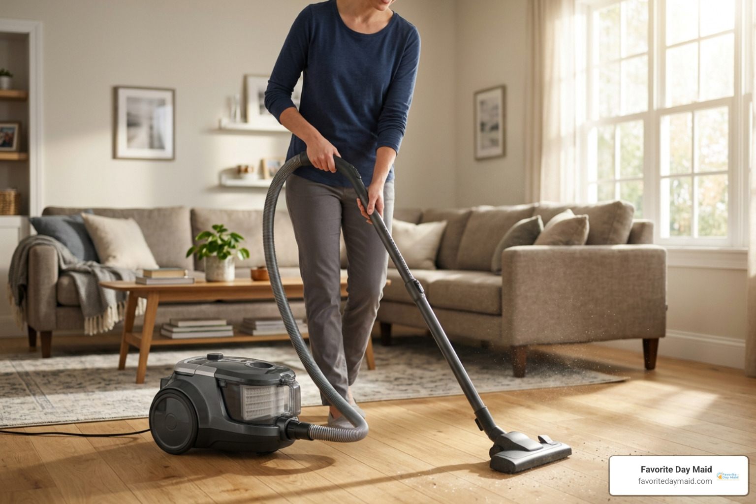 HEPA vacuum capturing fine household dust in a living room HEPA vacuum capturing fine household dust in a living room