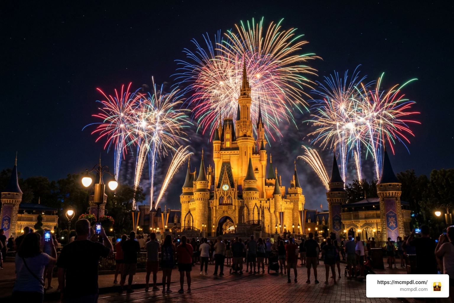 Cinderella Castle fireworks display