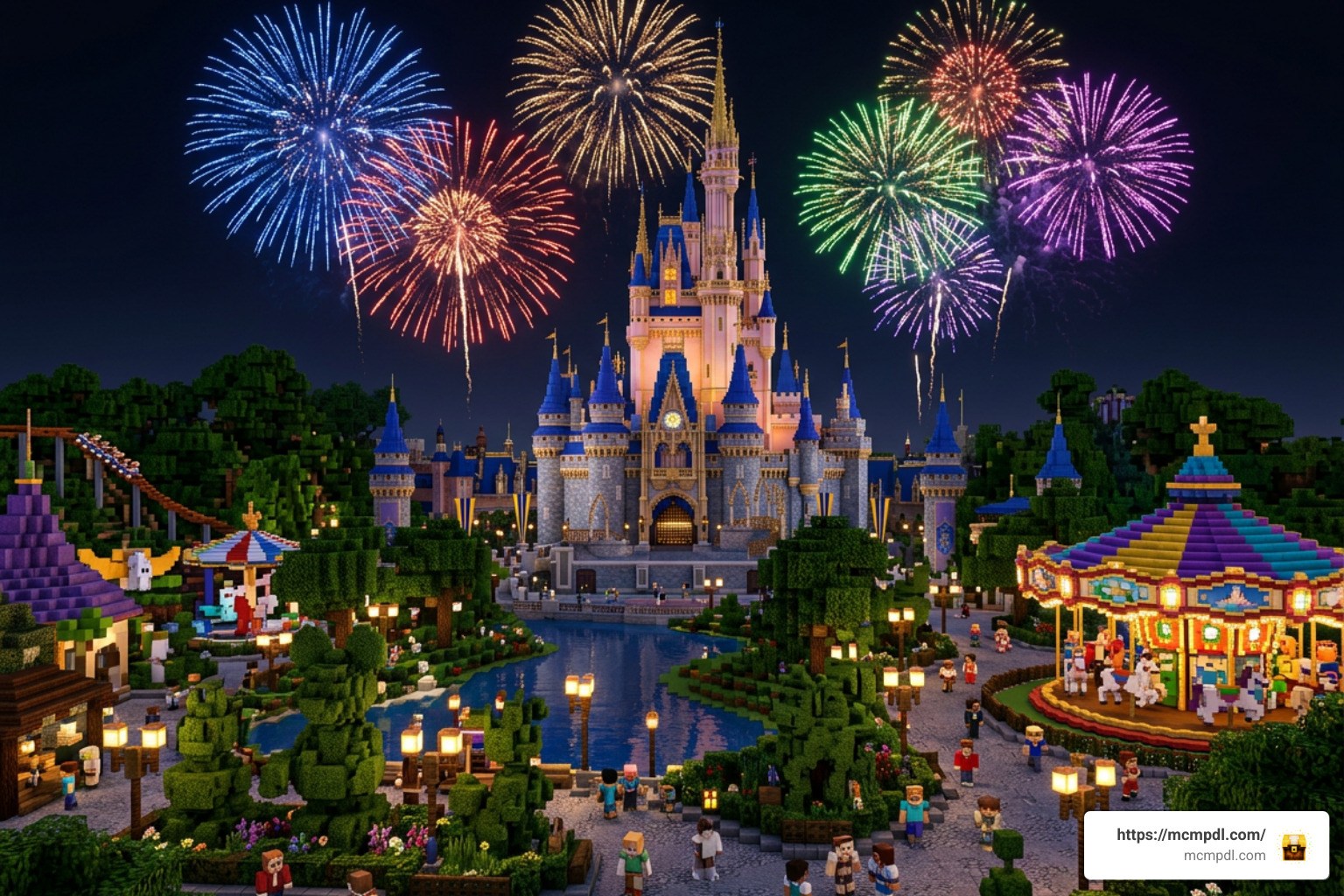 WDW Magic Kingdom Adventure Minecraft PE