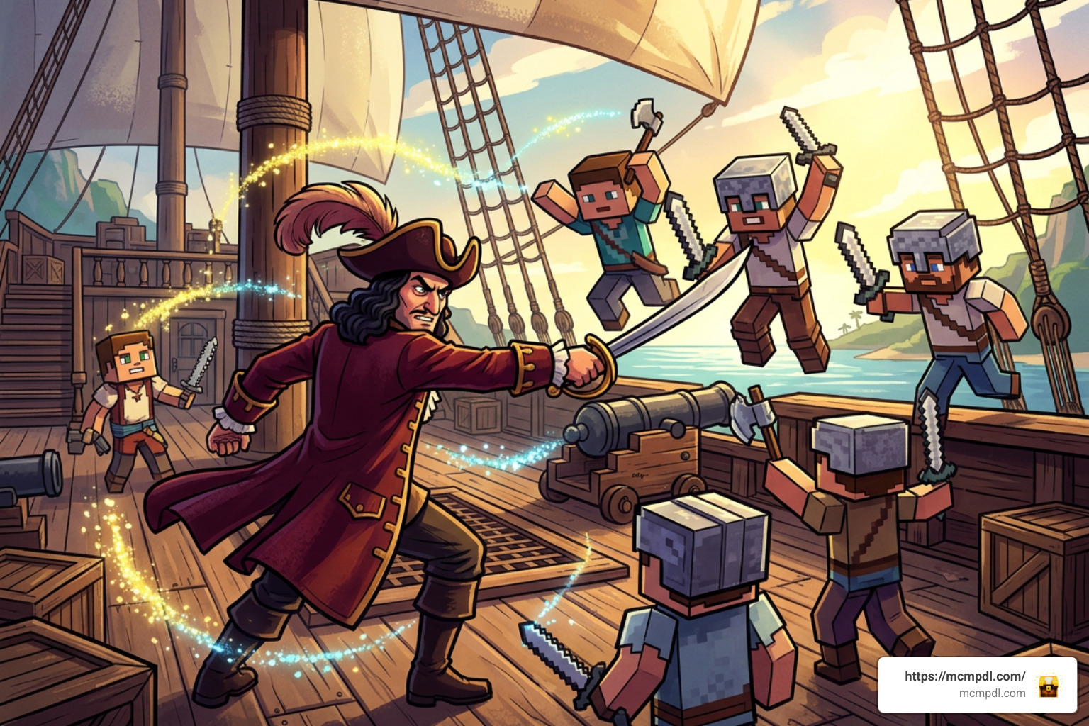 Captain Hook boss battle on the Jolly Roger
