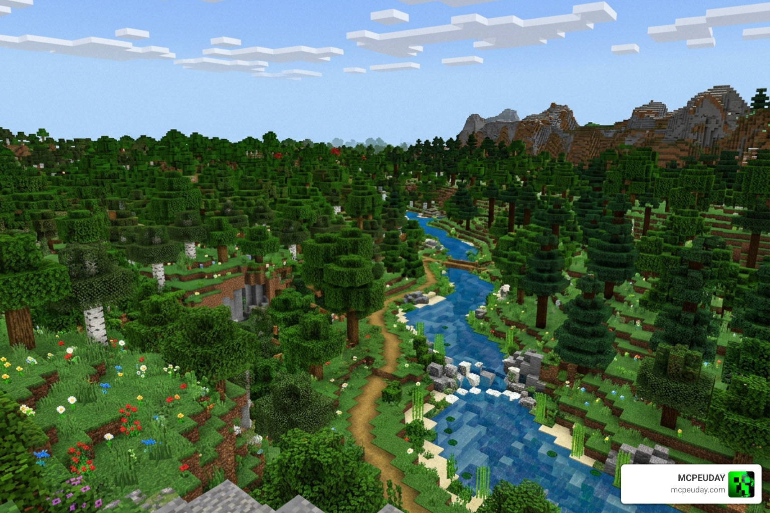 Expansive Biomes lush custom forest landscape Expansive Biomes lush custom forest landscape