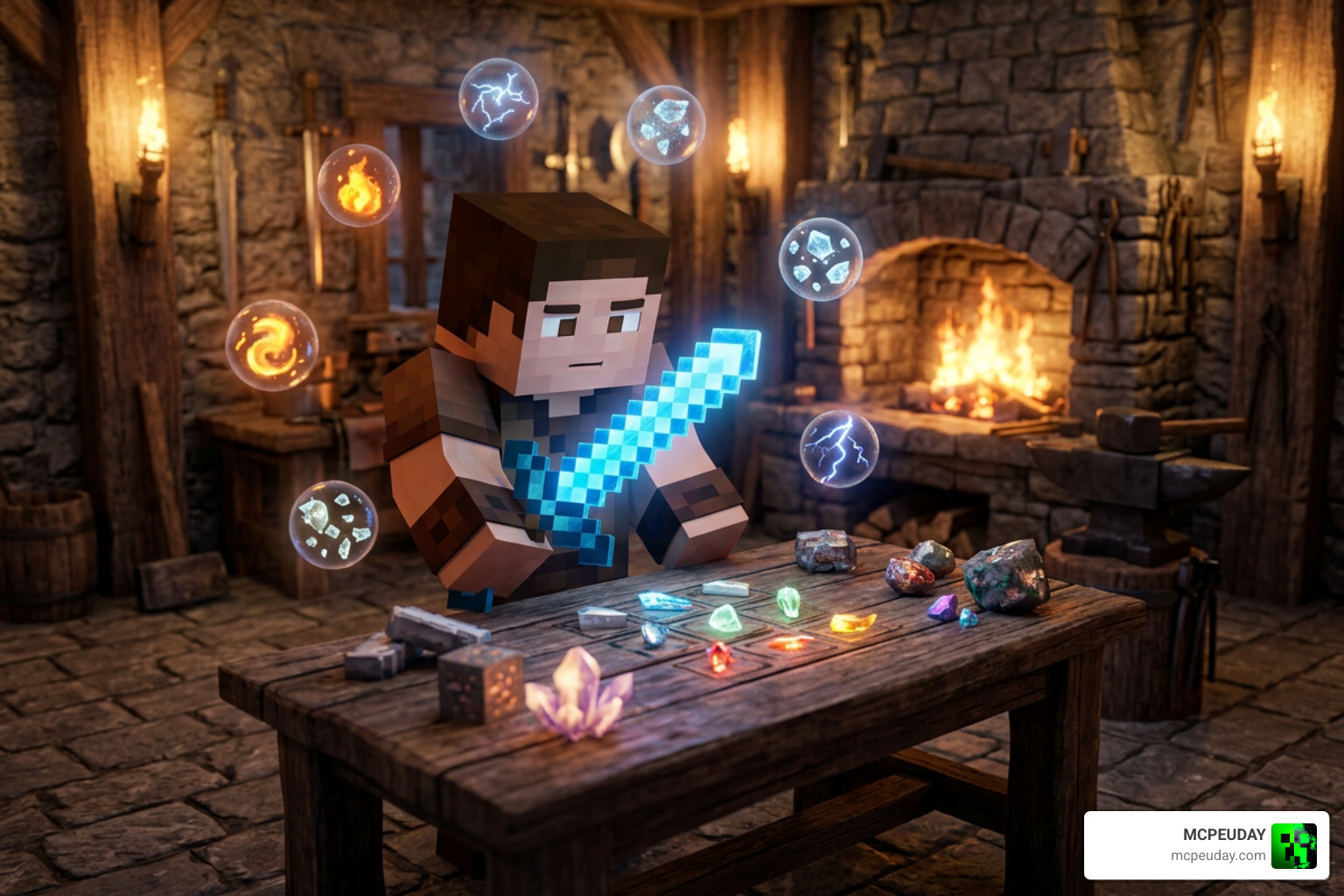 elemental crafting recipes and essence infusion in Minecraft PE elemental crafting recipes and essence infusion in Minecraft PE