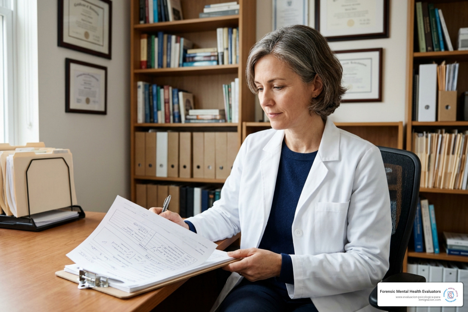 licensed clinician reviewing psychological test results for immigration waiver evaluation licensed clinician reviewing psychological test results for immigration waiver evaluation