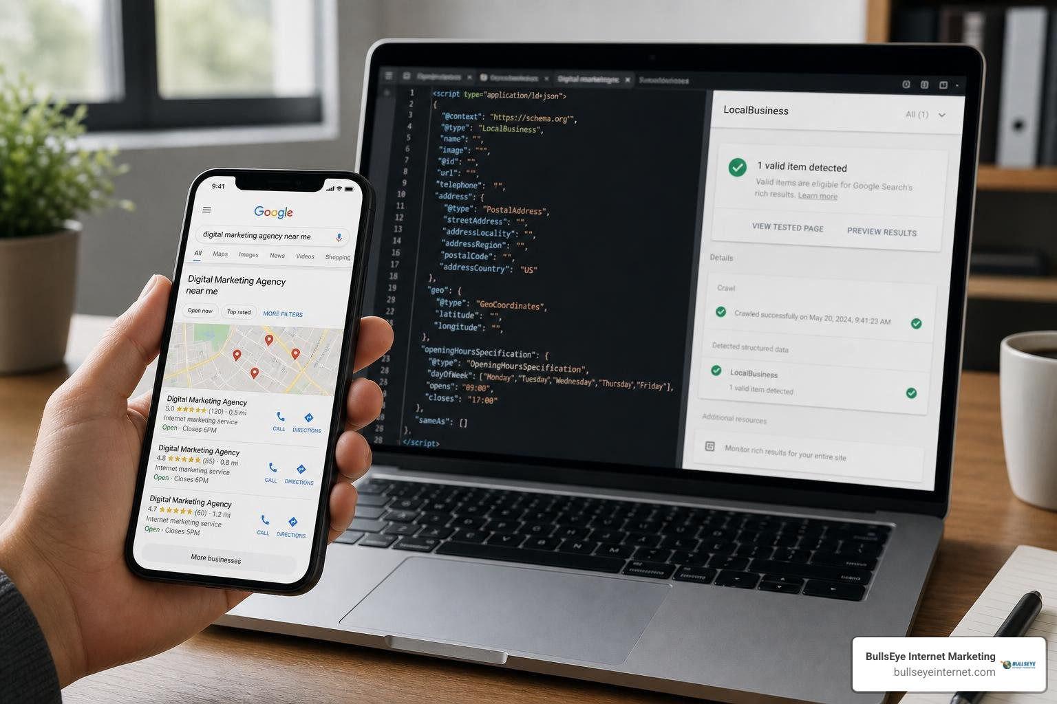 Local schema markup validation and mobile search preview Local schema markup validation and mobile search preview