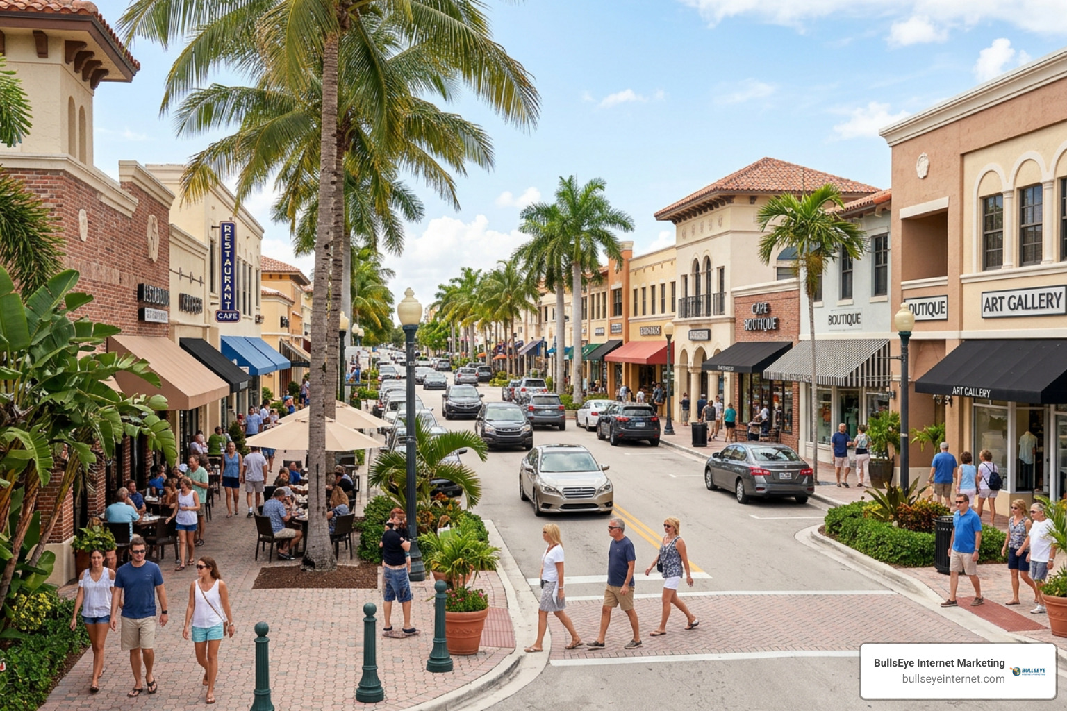 Atlantic Avenue commercial district in Delray Beach Florida