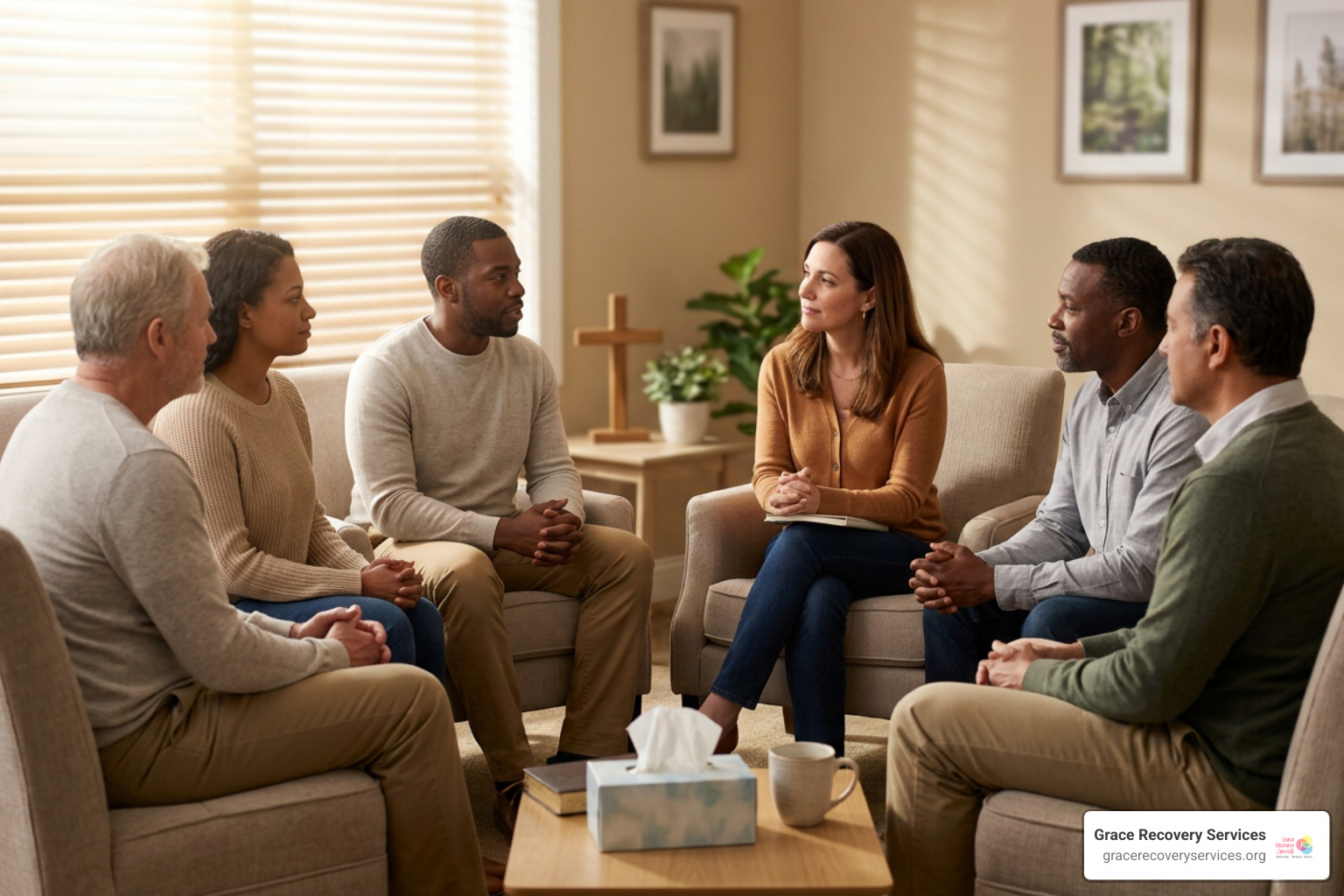 Small outpatient group recovery discussion Small outpatient group recovery discussion