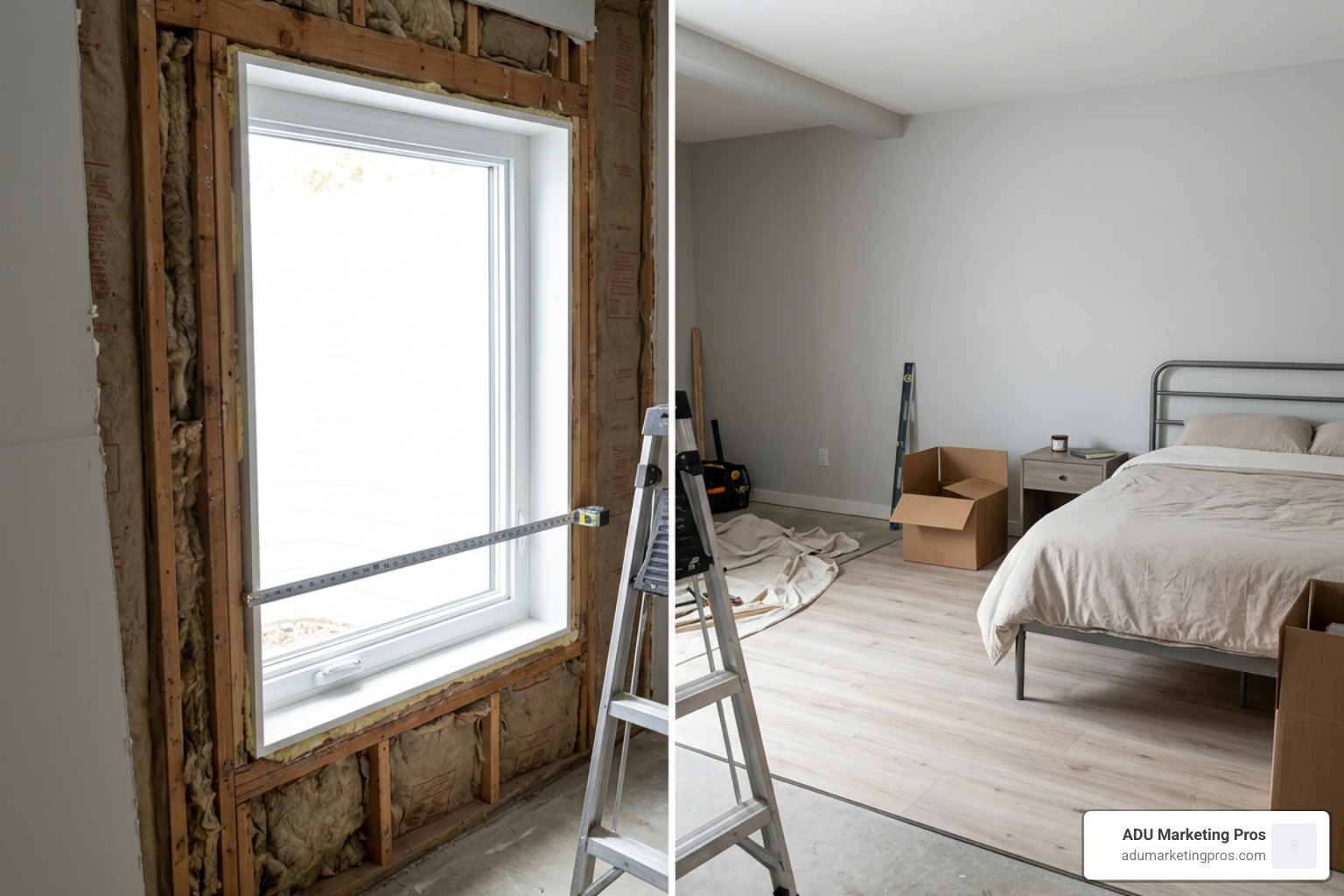 bedroom egress window installation