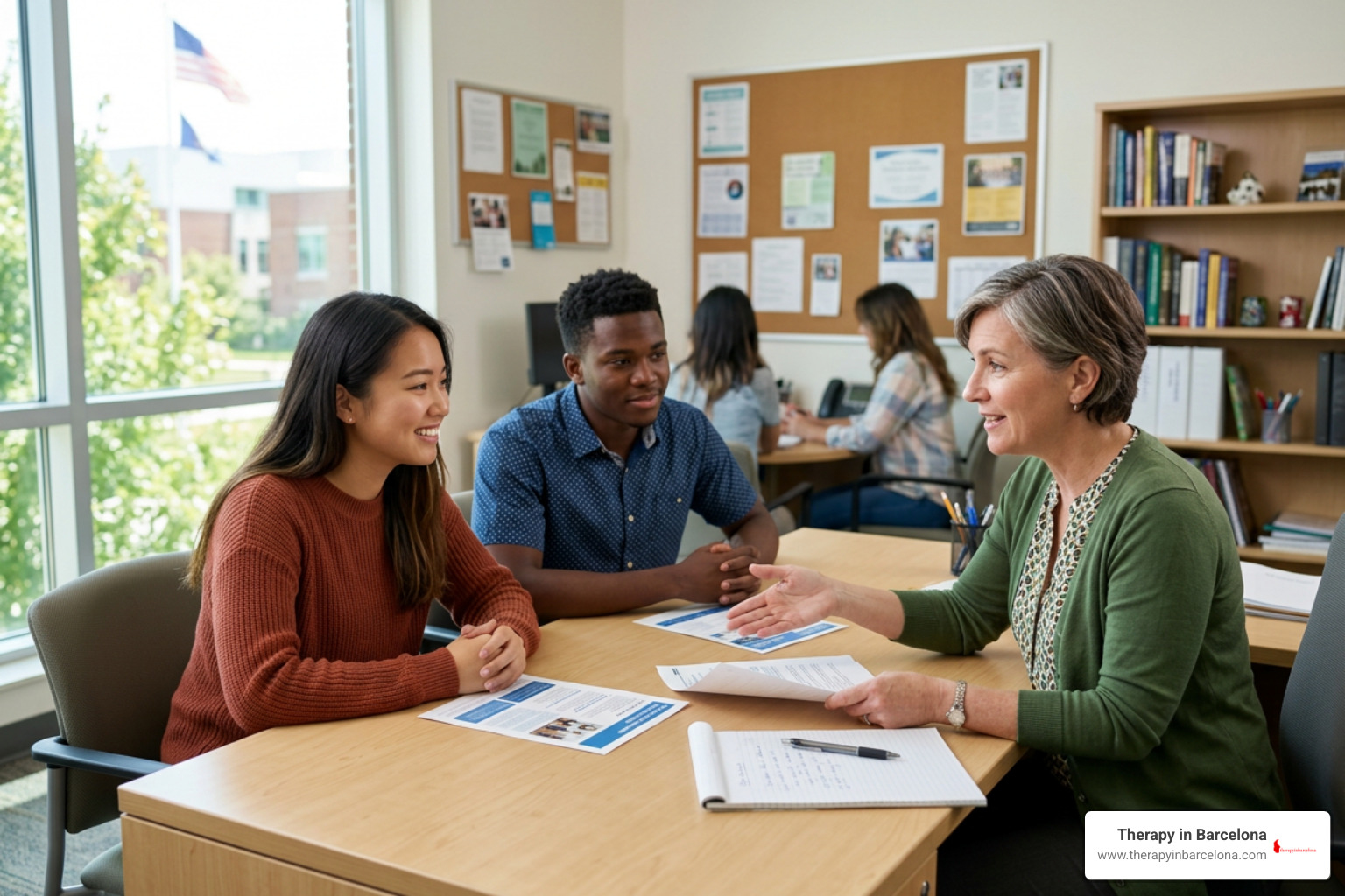 university international student advising desk