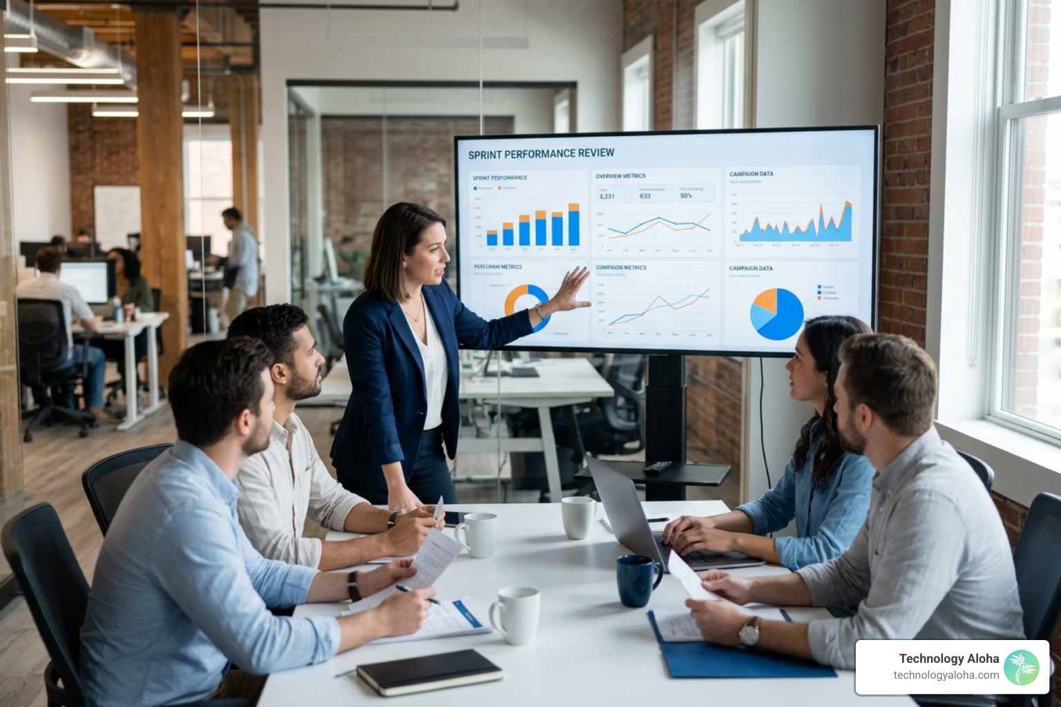 Marketing analytics sprint review with performance metrics Marketing analytics sprint review with performance metrics