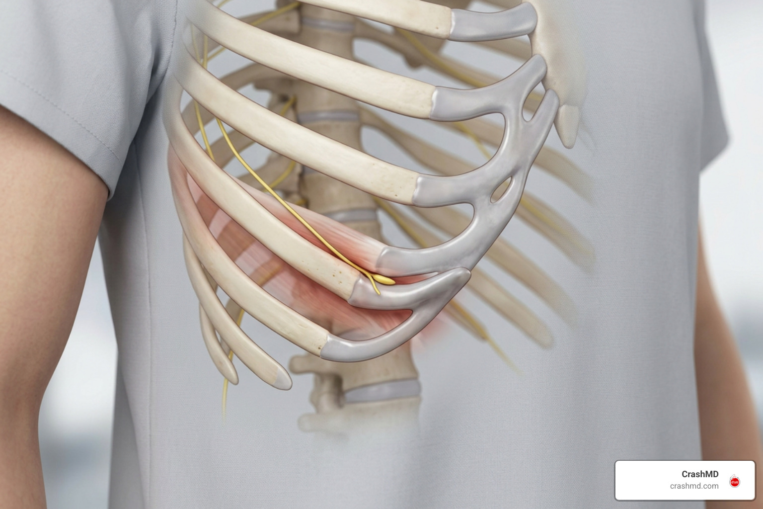 lower rib cartilage subluxation and nerve impingement
