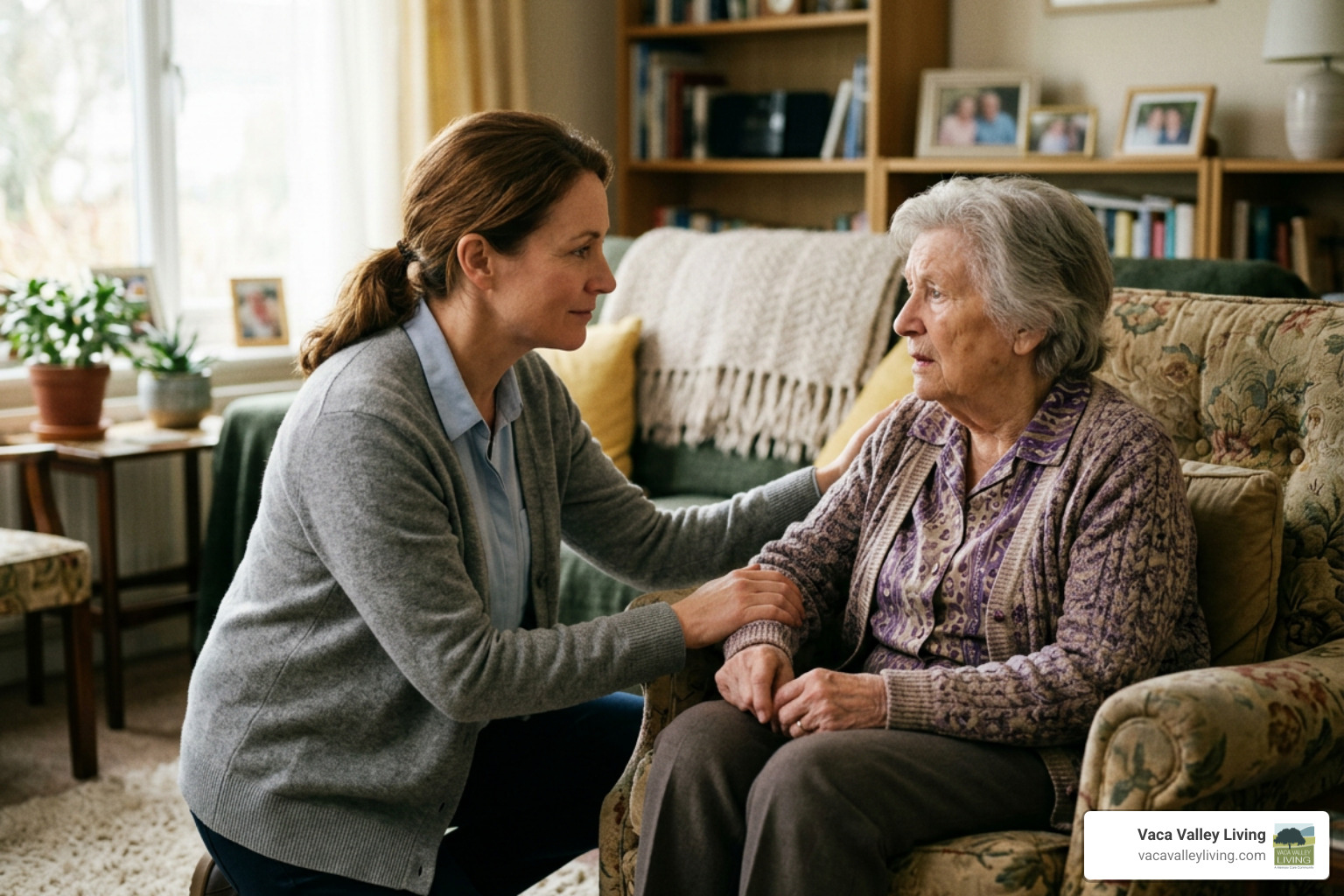 caregiver gently redirecting a senior with dementia caregiver gently redirecting a senior with dementia
