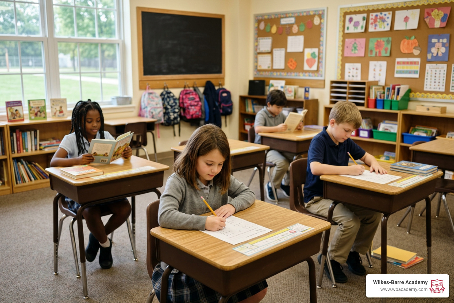 students working quietly in structured before-school study
