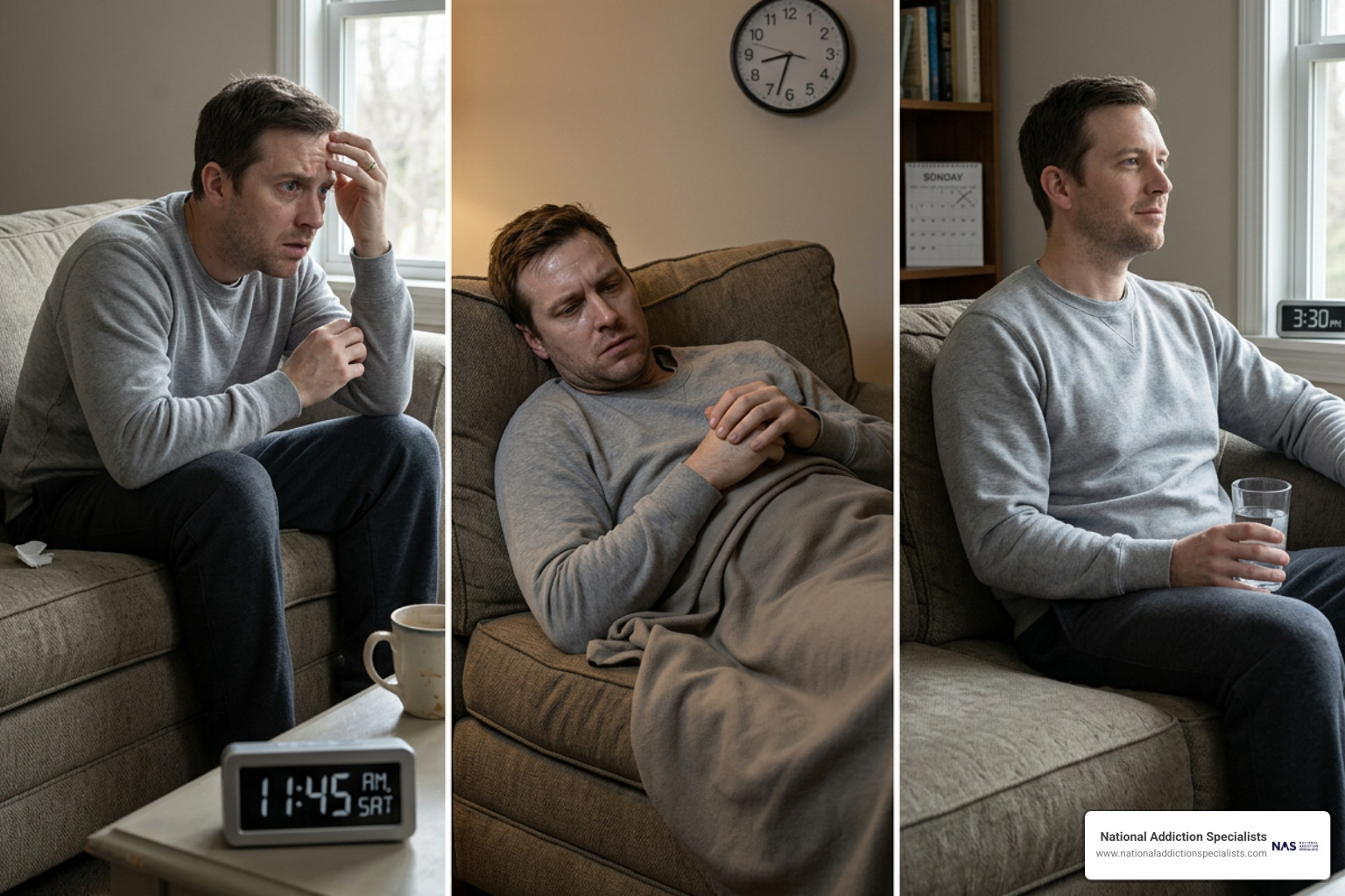 alcohol withdrawal timeline stages
