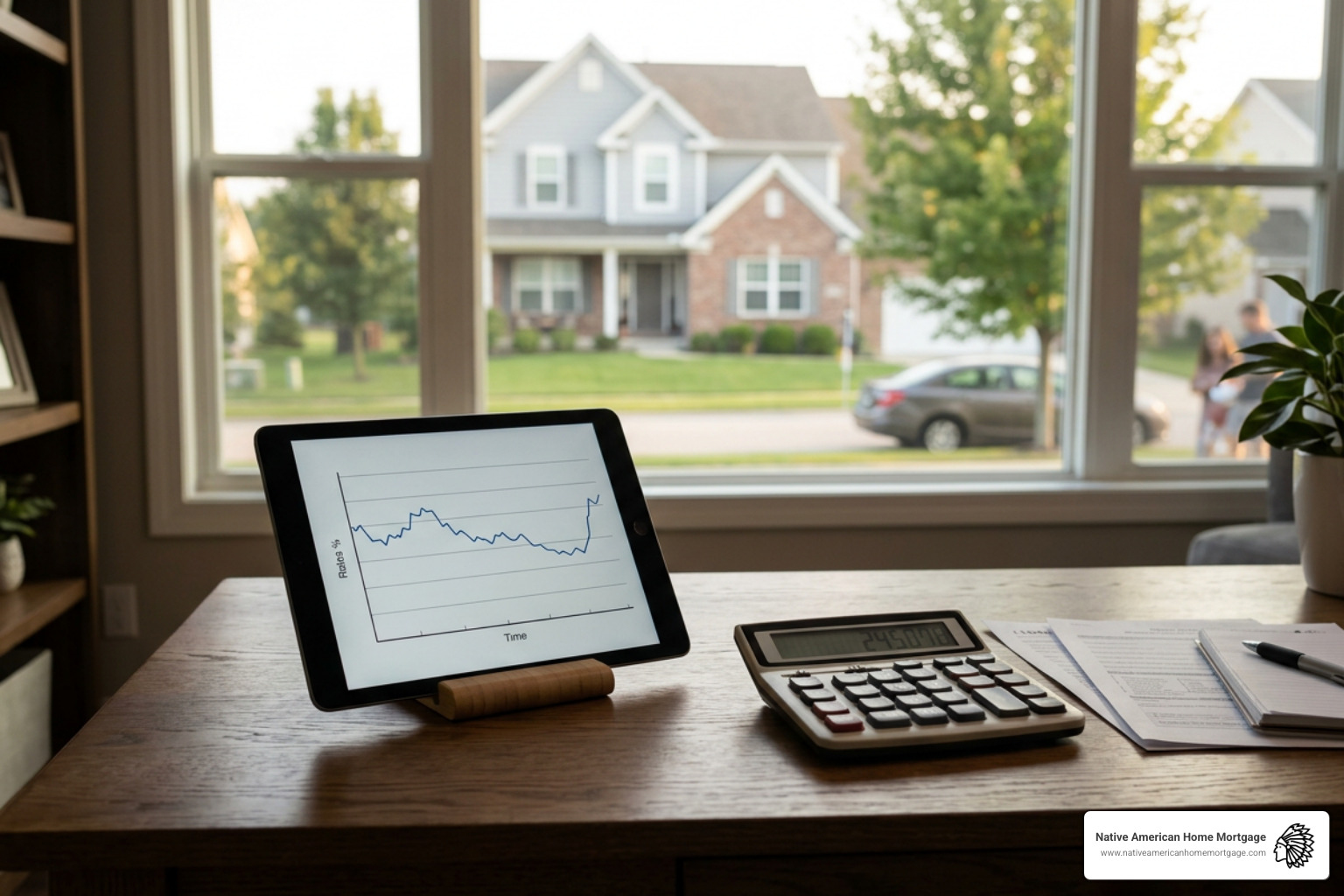 Mortgage rate comparison charts, amortization schedules, and financial calculators