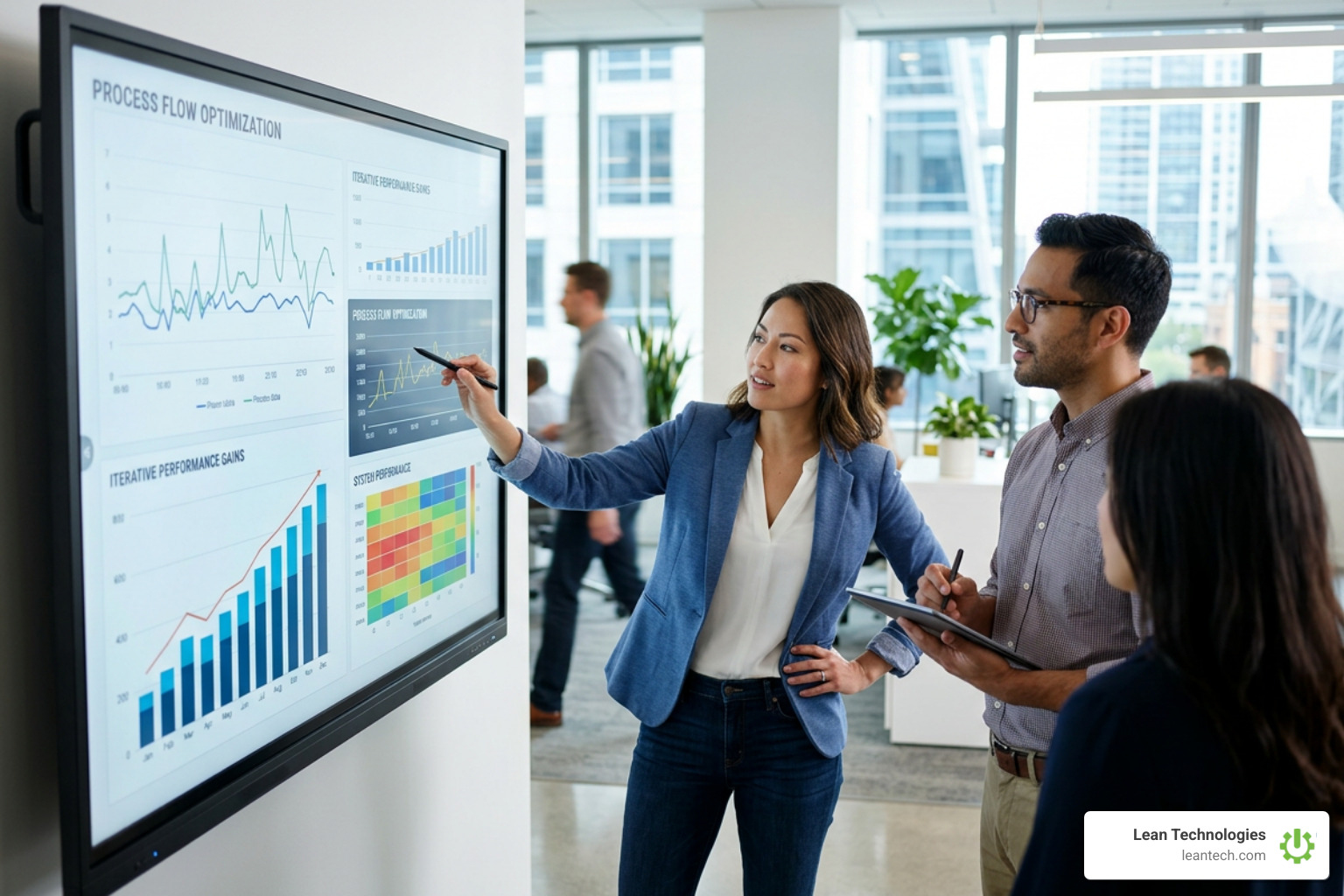 Digital action tracking dashboard showing real-time task assignment and status