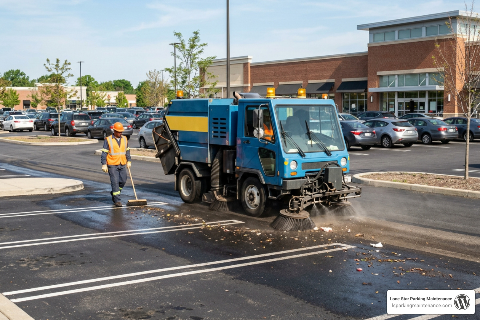 commercial parking lot sweeping and debris removal commercial parking lot sweeping and debris removal