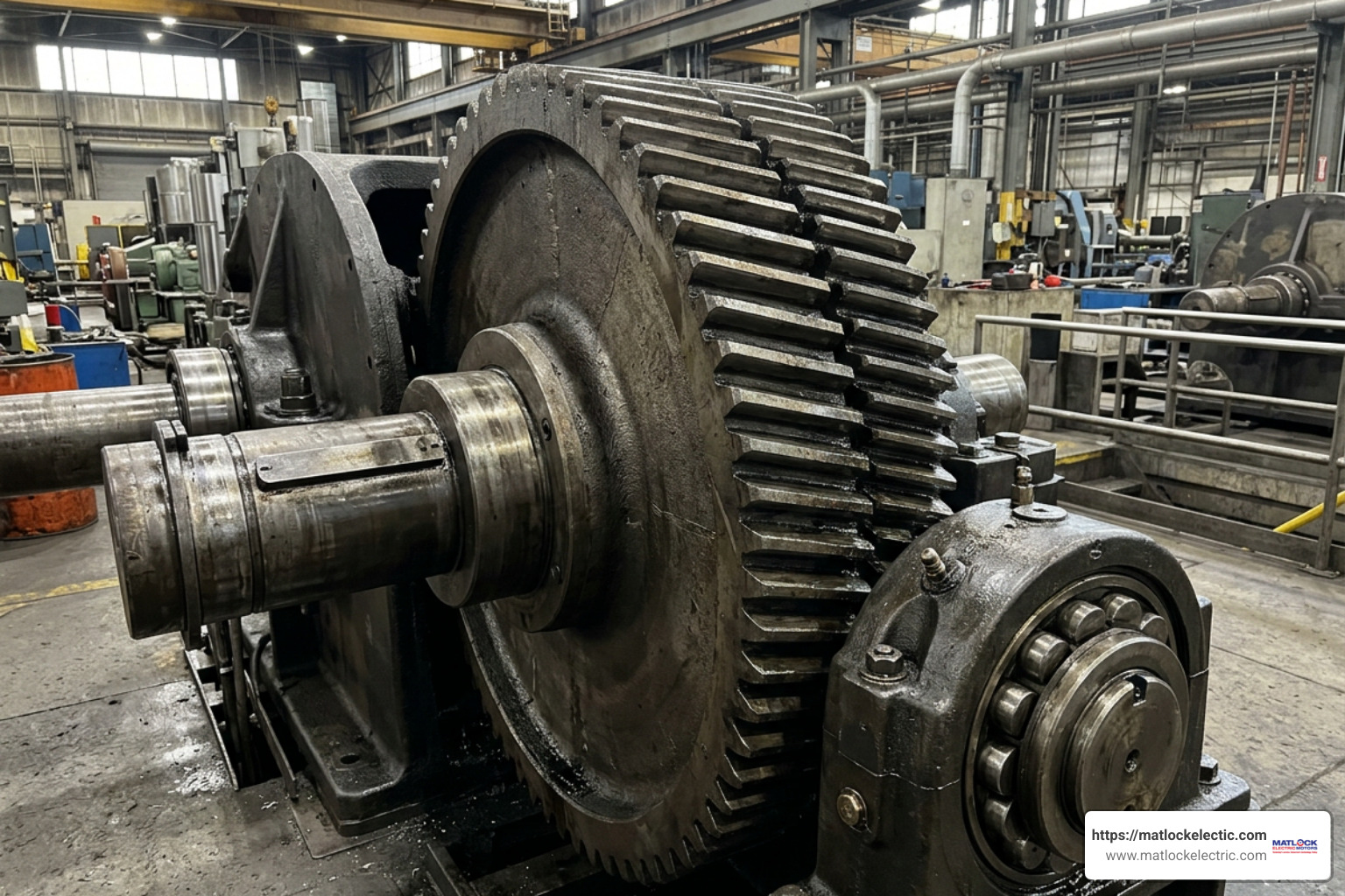Heavy industrial rotating machinery and drivetrain components