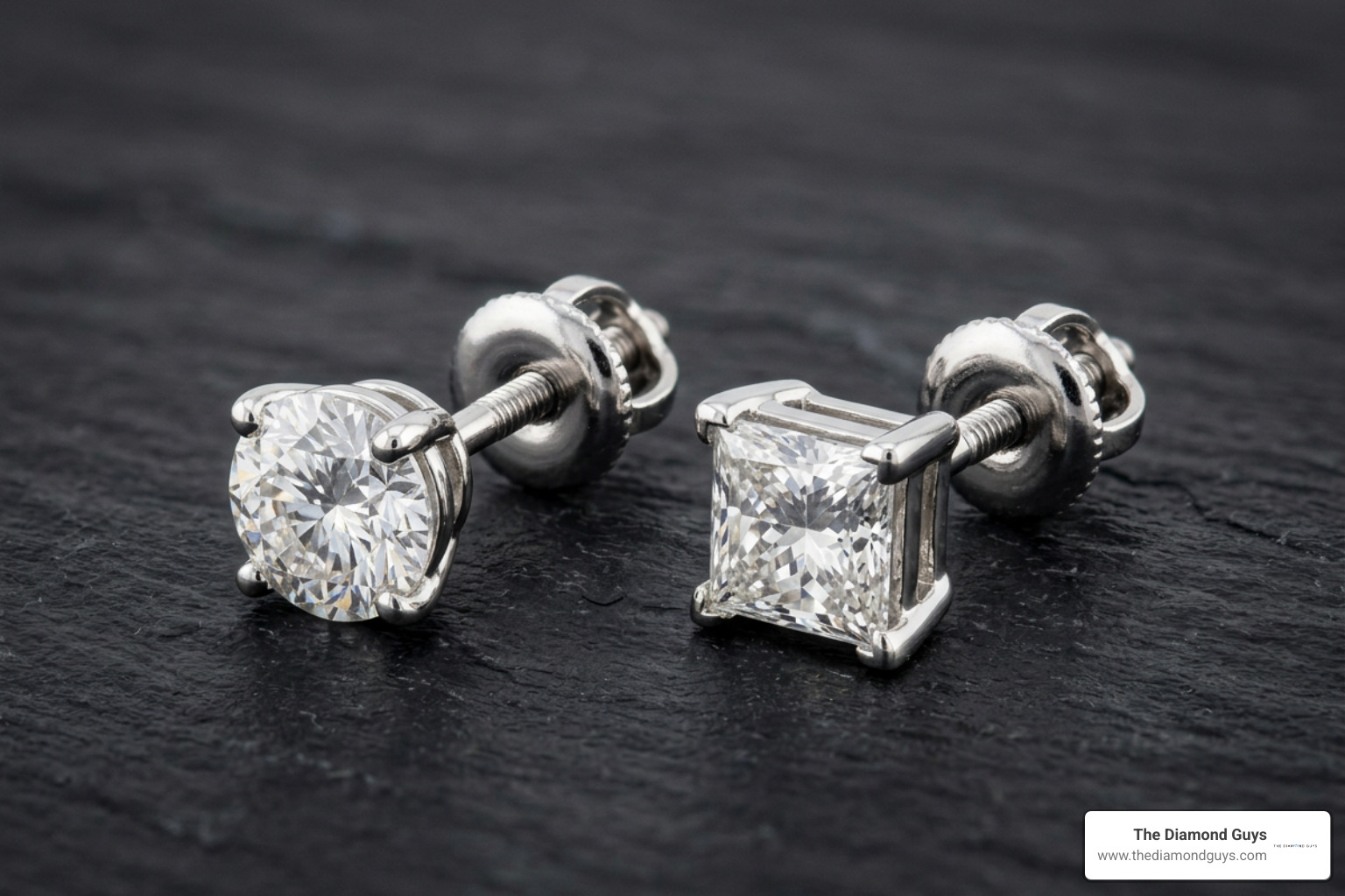 round and square cut men diamond studs round and square cut men diamond studs