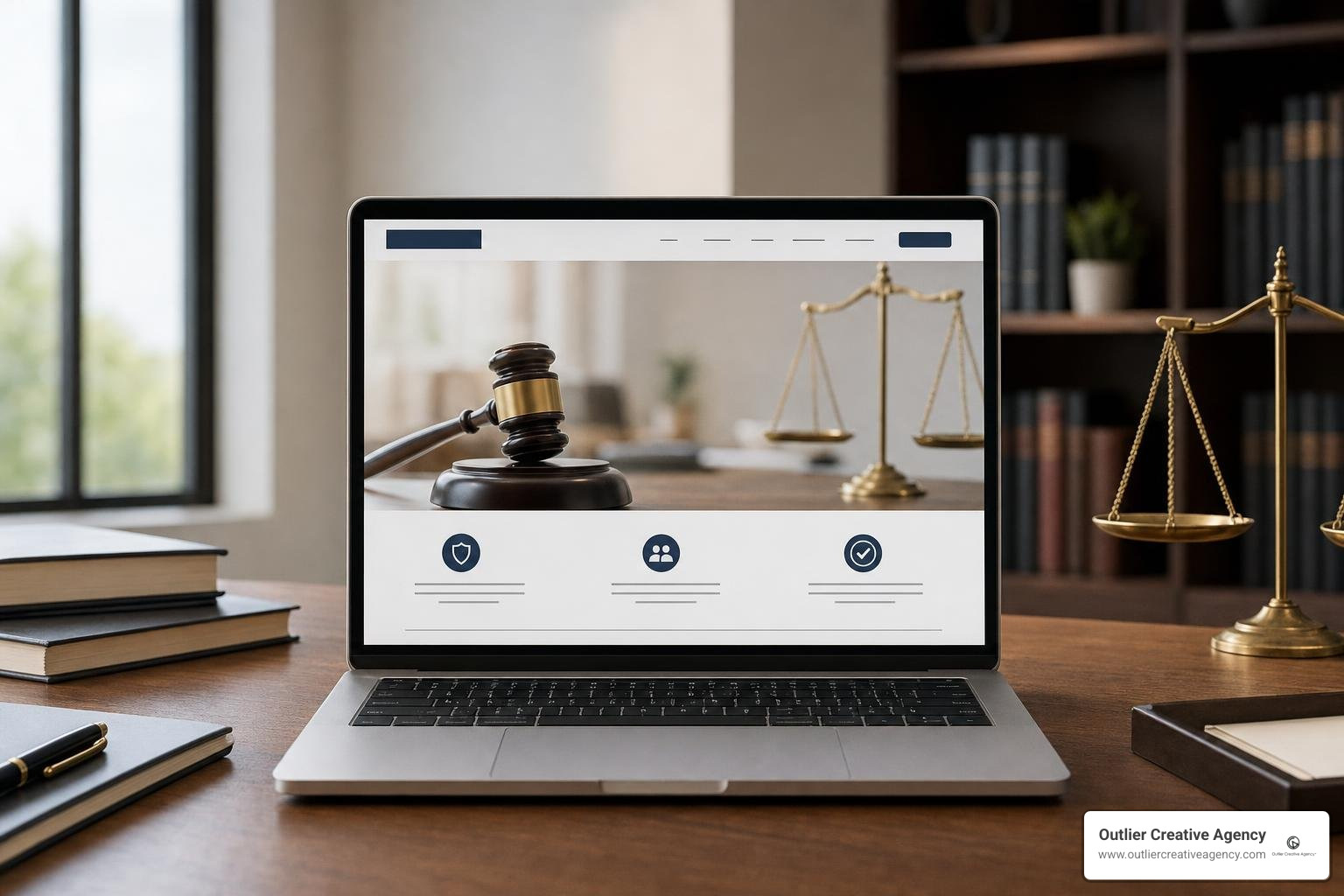 Dedicated probate law firm landing page wireframe focusing on conversion trust signals