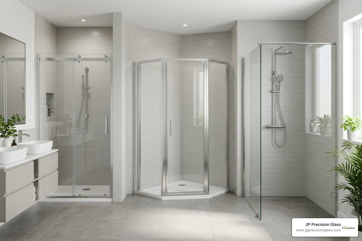 Comparison of alcove, corner, and walk-in shower enclosures Comparison of alcove, corner, and walk-in shower enclosures