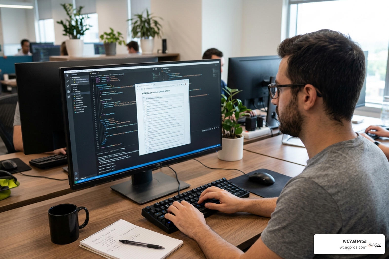 developer remediation report showing code snippets and WCAG 2.2 success criteria developer remediation report showing code snippets and WCAG 2.2 success criteria