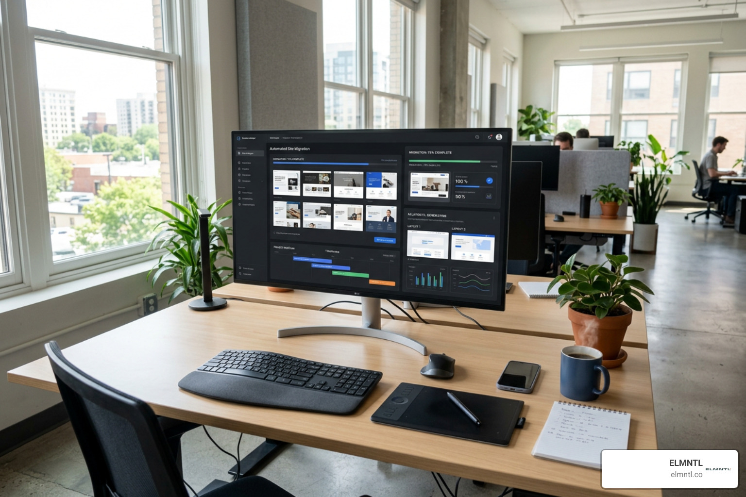 Automated site migration and AI layout generation dashboard Automated site migration and AI layout generation dashboard