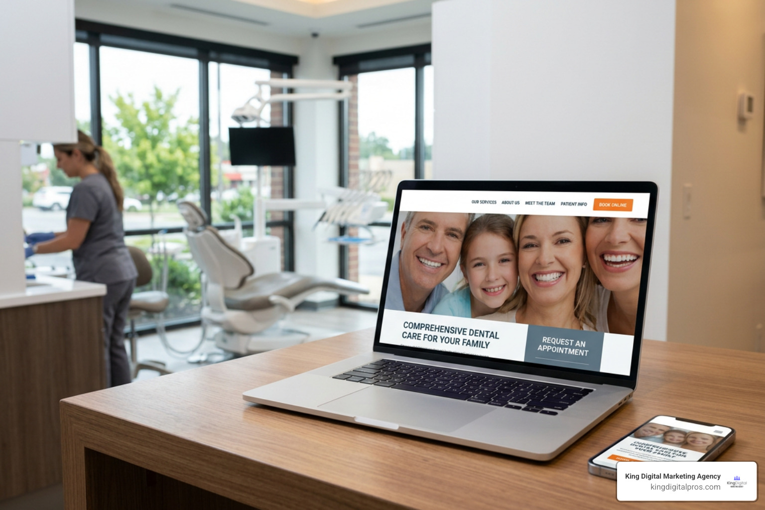 Intuitive dental navigation menu highlighting online booking and dental services Intuitive Dental Navigation Menu Highlighting Online Booking And Dental Services