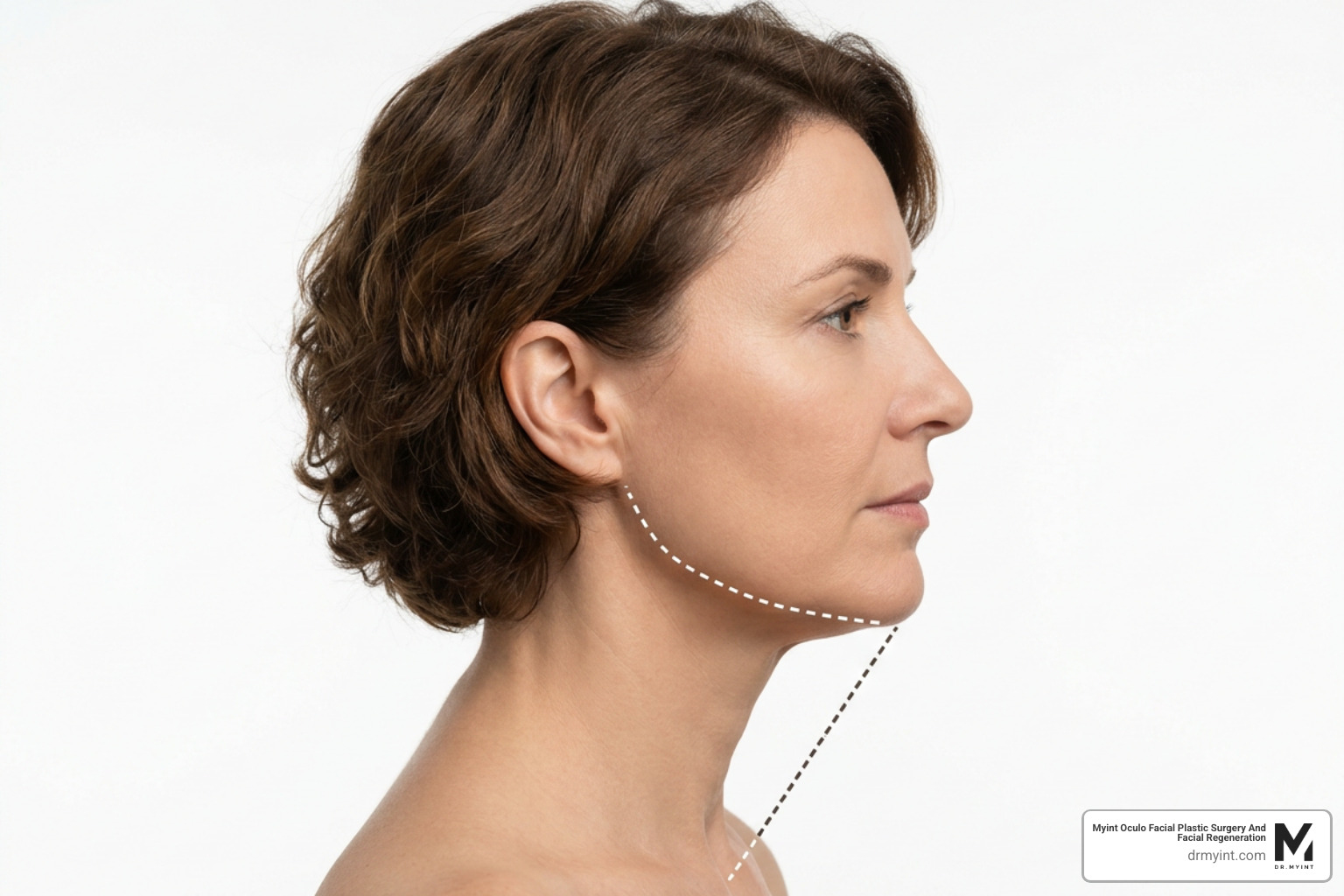 Cervicomental angle measurements