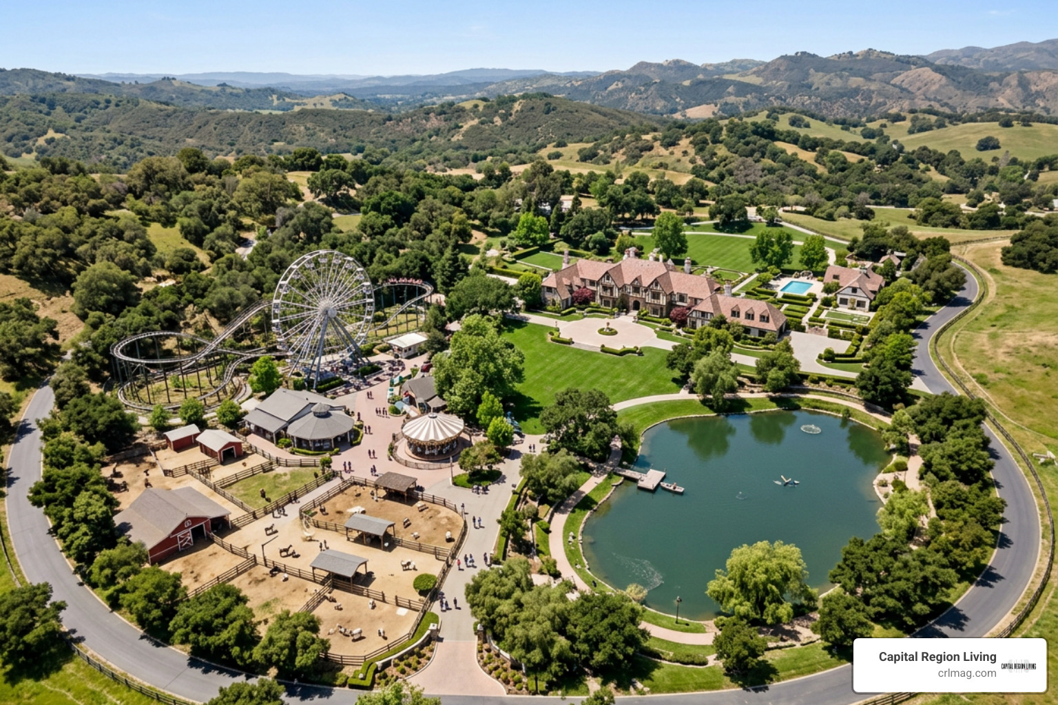 Neverland Ranch estate grounds