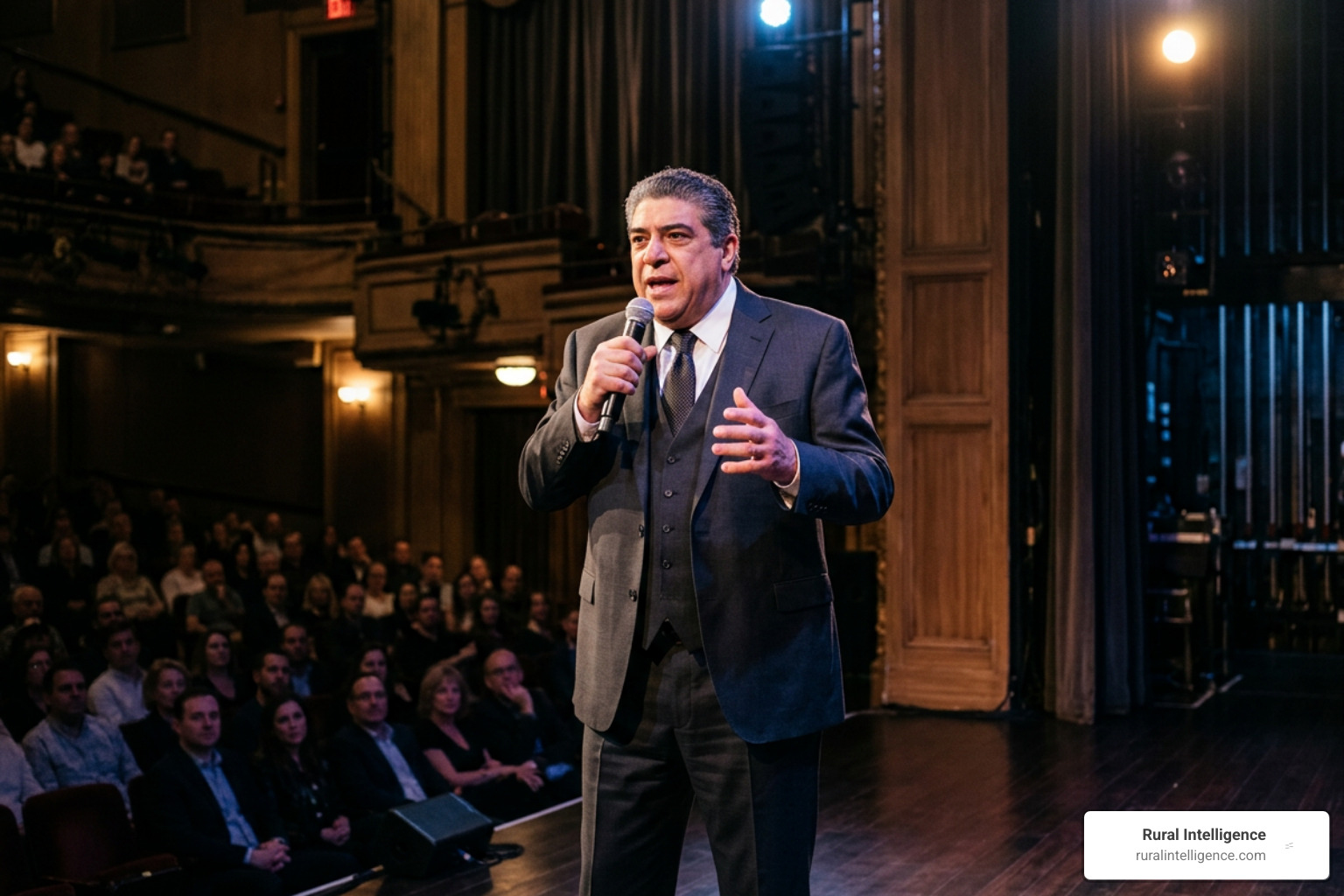 Vincent Pastore performing on the Broadway stage
