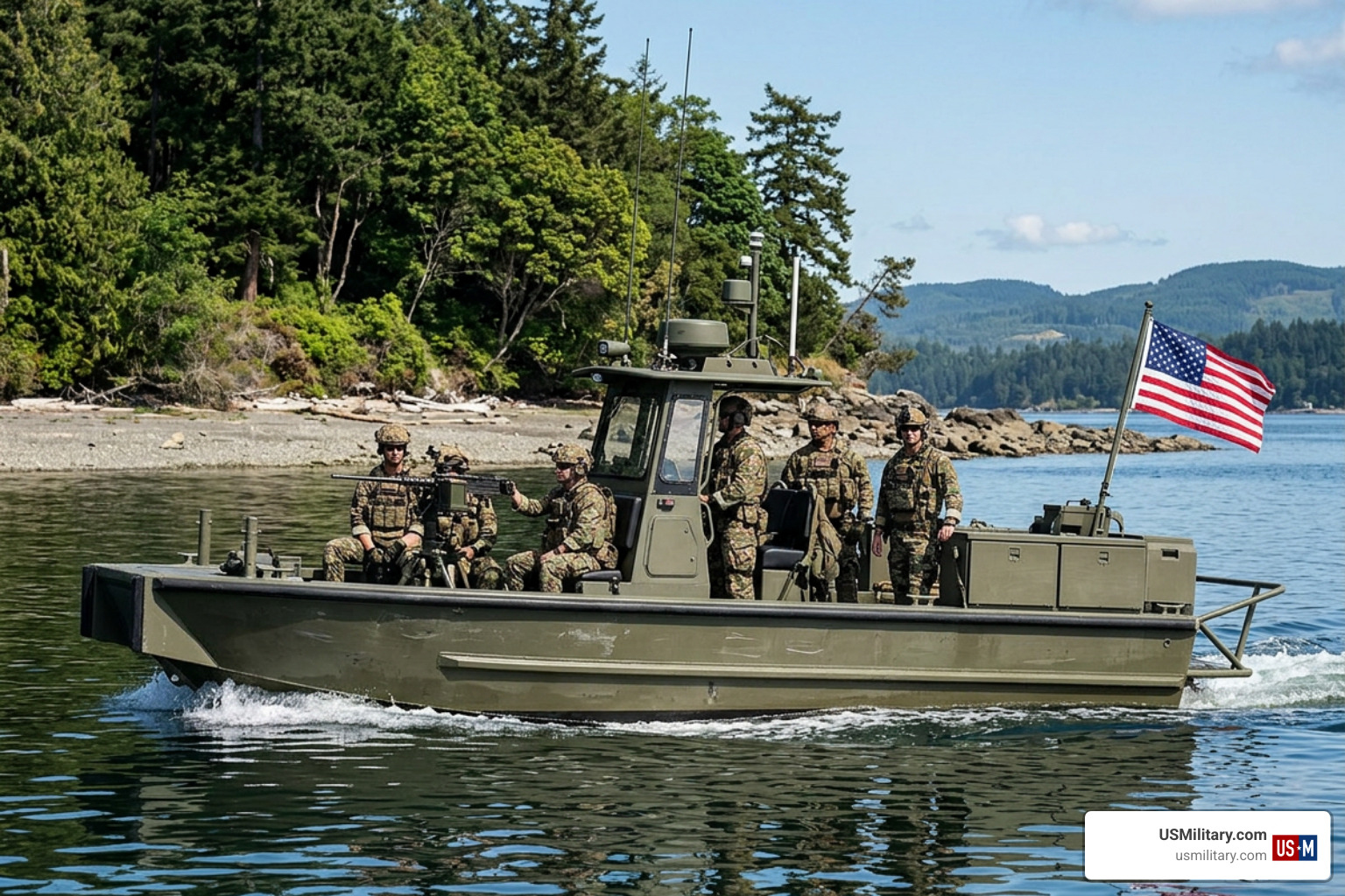 Special operations tactical riverine craft operating in coastal waters Special operations tactical riverine craft operating in coastal waters