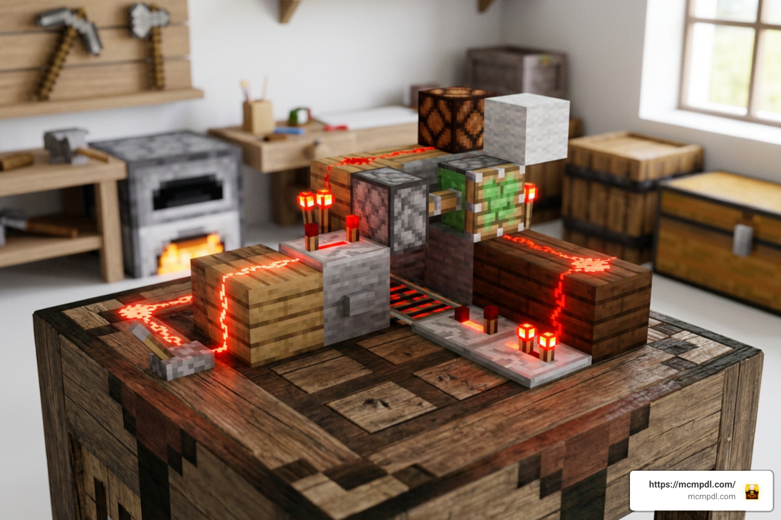 Craft Redstone Addon for Minecraft PE Craft Redstone Addon for Minecraft PE
