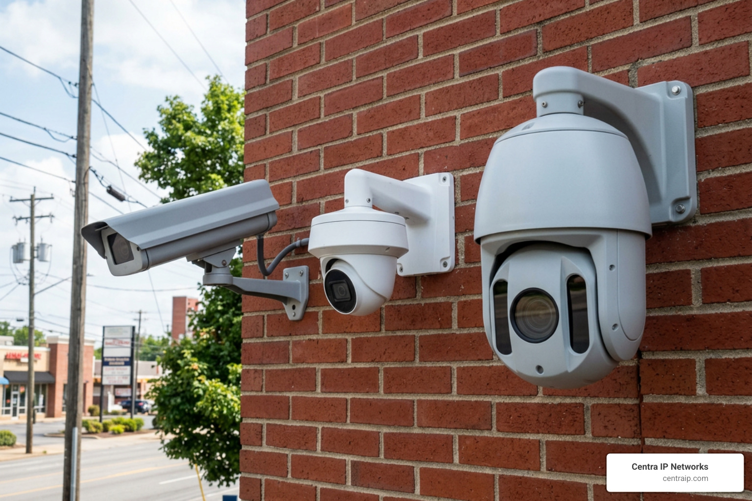 Commercial security camera form factors: bullet, turret, and PTZ Commercial security camera form factors: bullet, turret, and PTZ