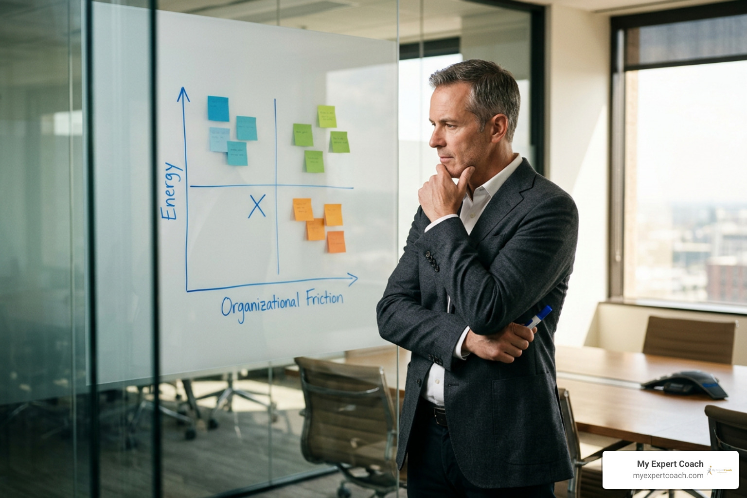 Diagnostic quadrant mapping leadership energy vs organizational friction Diagnostic quadrant mapping leadership energy vs organizational friction
