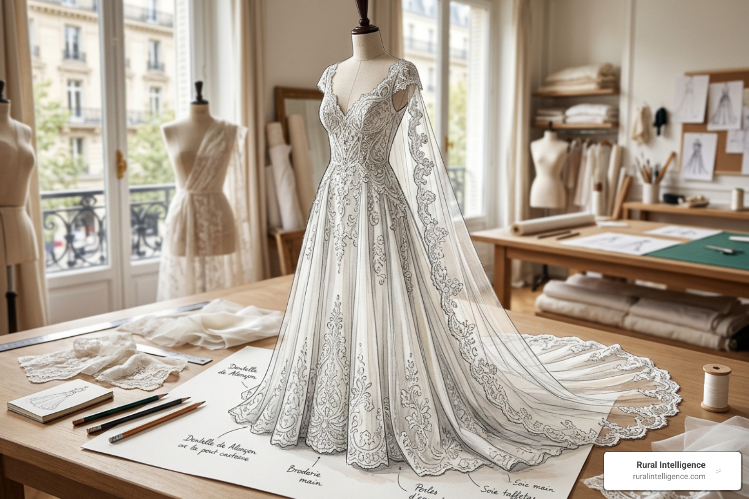 Custom Dior Haute Couture bridal gown design sketches Custom Dior Haute Couture bridal gown design sketches