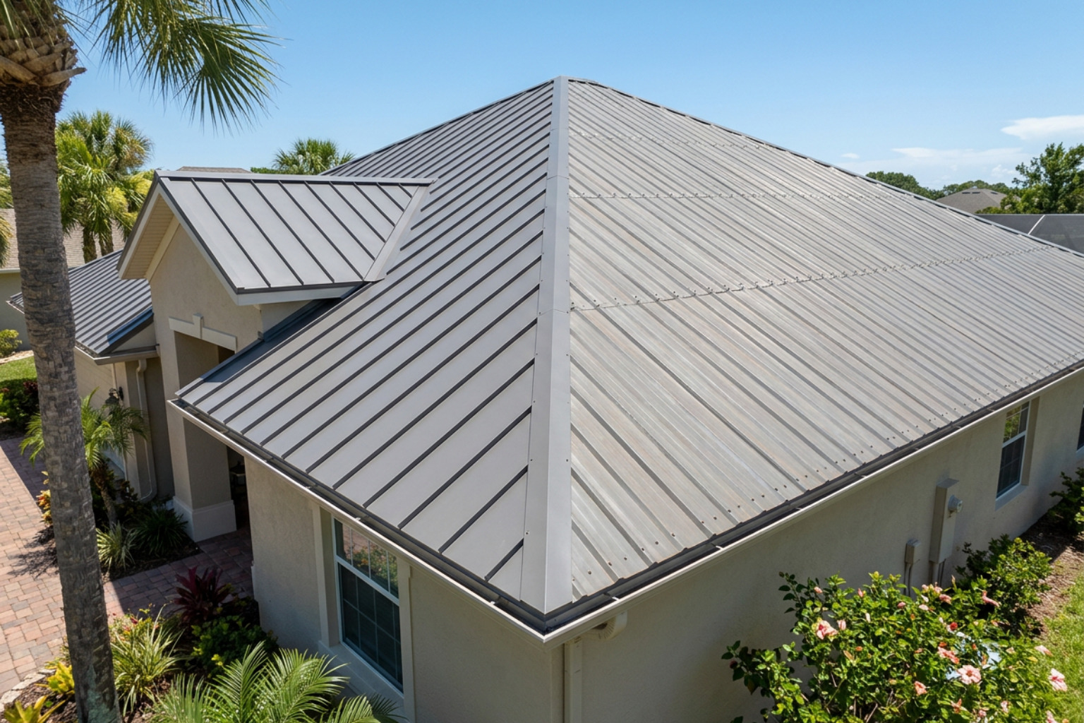 standing seam vs exposed fastener metal roof panels