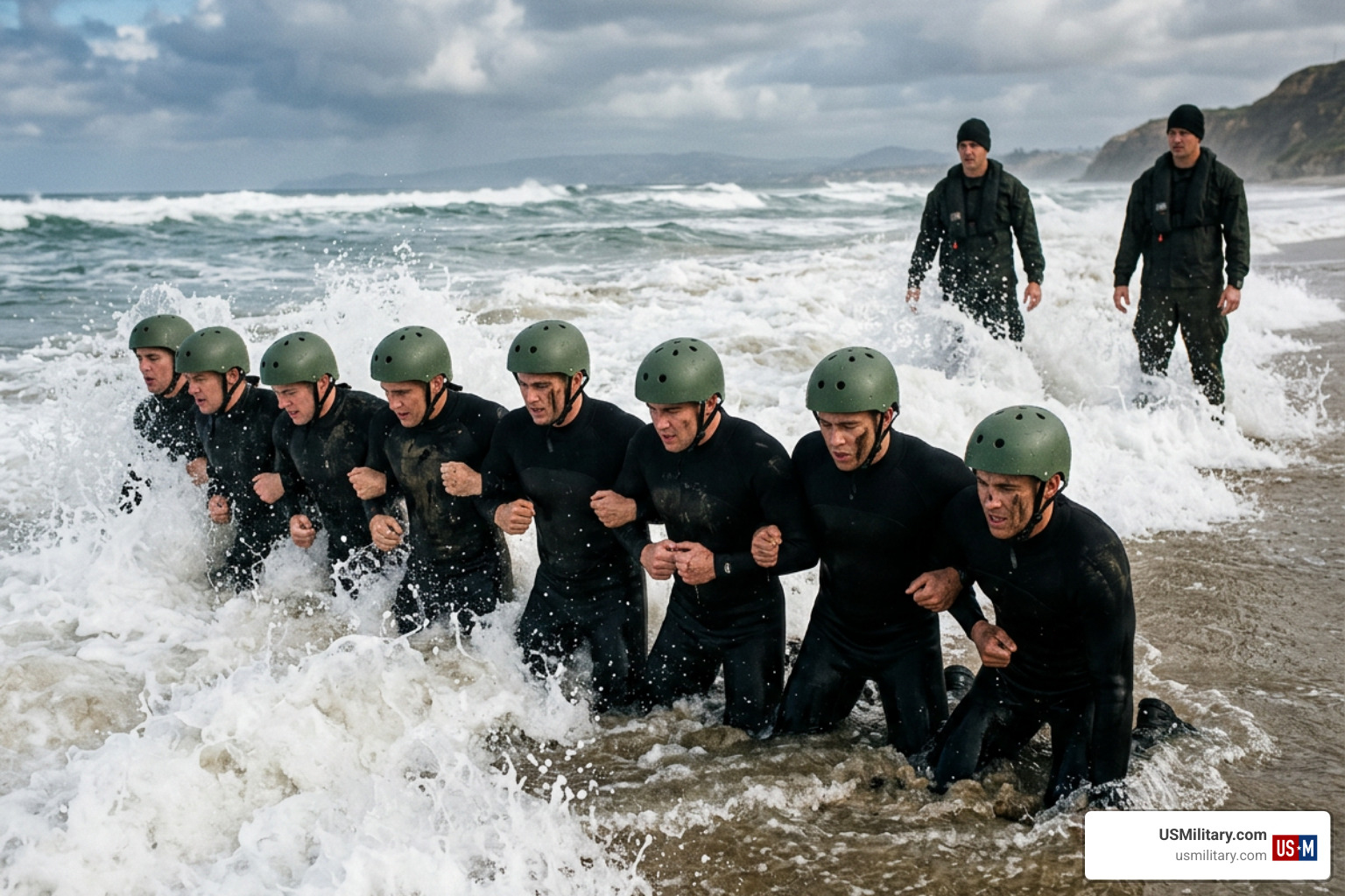 BUD/S class enduring surf conditioning BUD/S class enduring surf conditioning