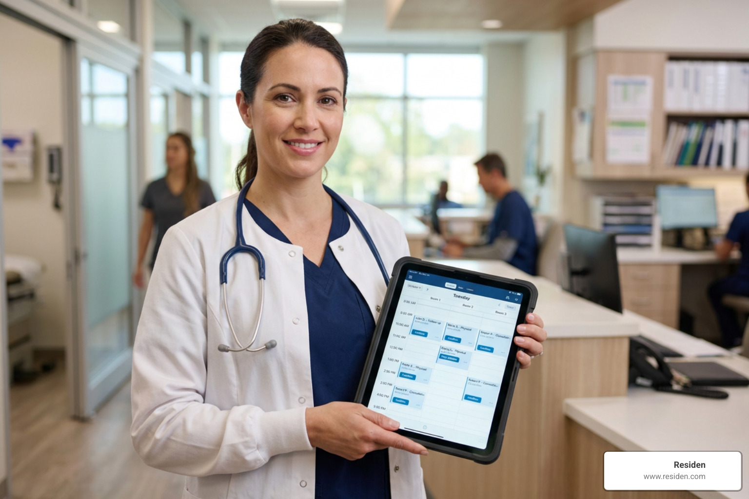 automated clinical scheduling interface on a tablet automated clinical scheduling interface on a tablet