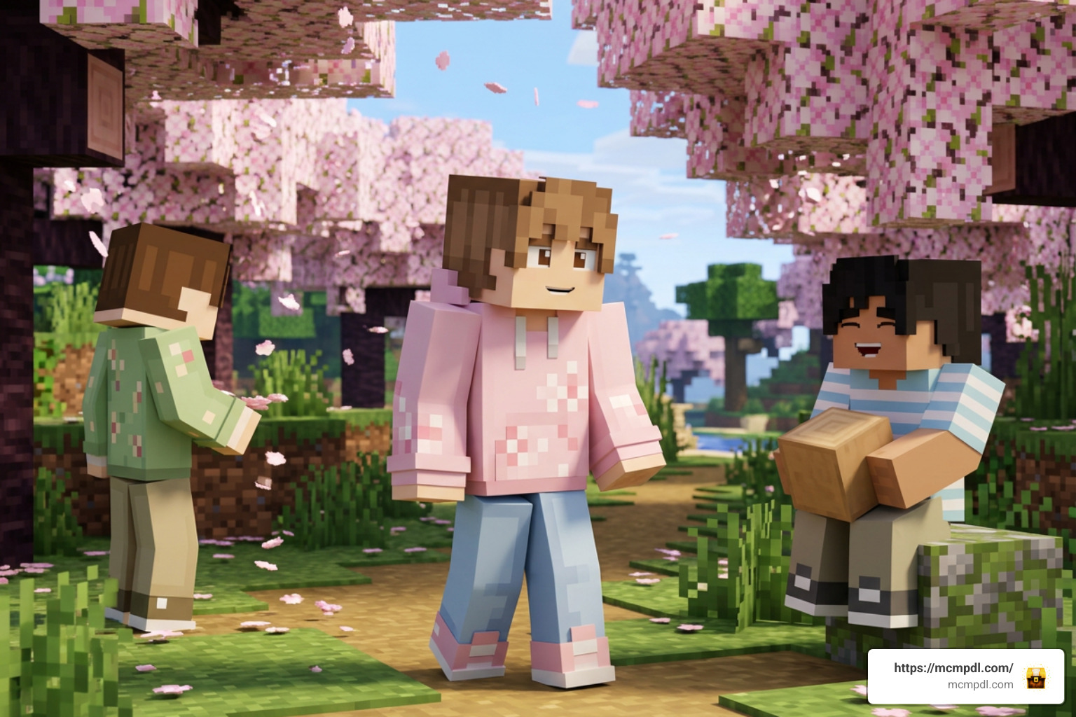 Cherry Blossom Teens skin collection in a cherry blossom biome Cherry Blossom Teens skin collection in a cherry blossom biome