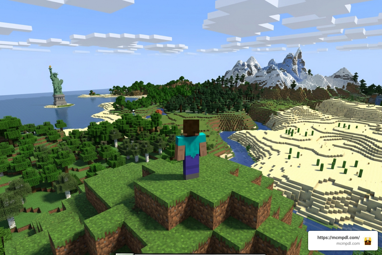 Continent landmarks and custom biomes in Minecraft PE Continent landmarks and custom biomes in Minecraft PE