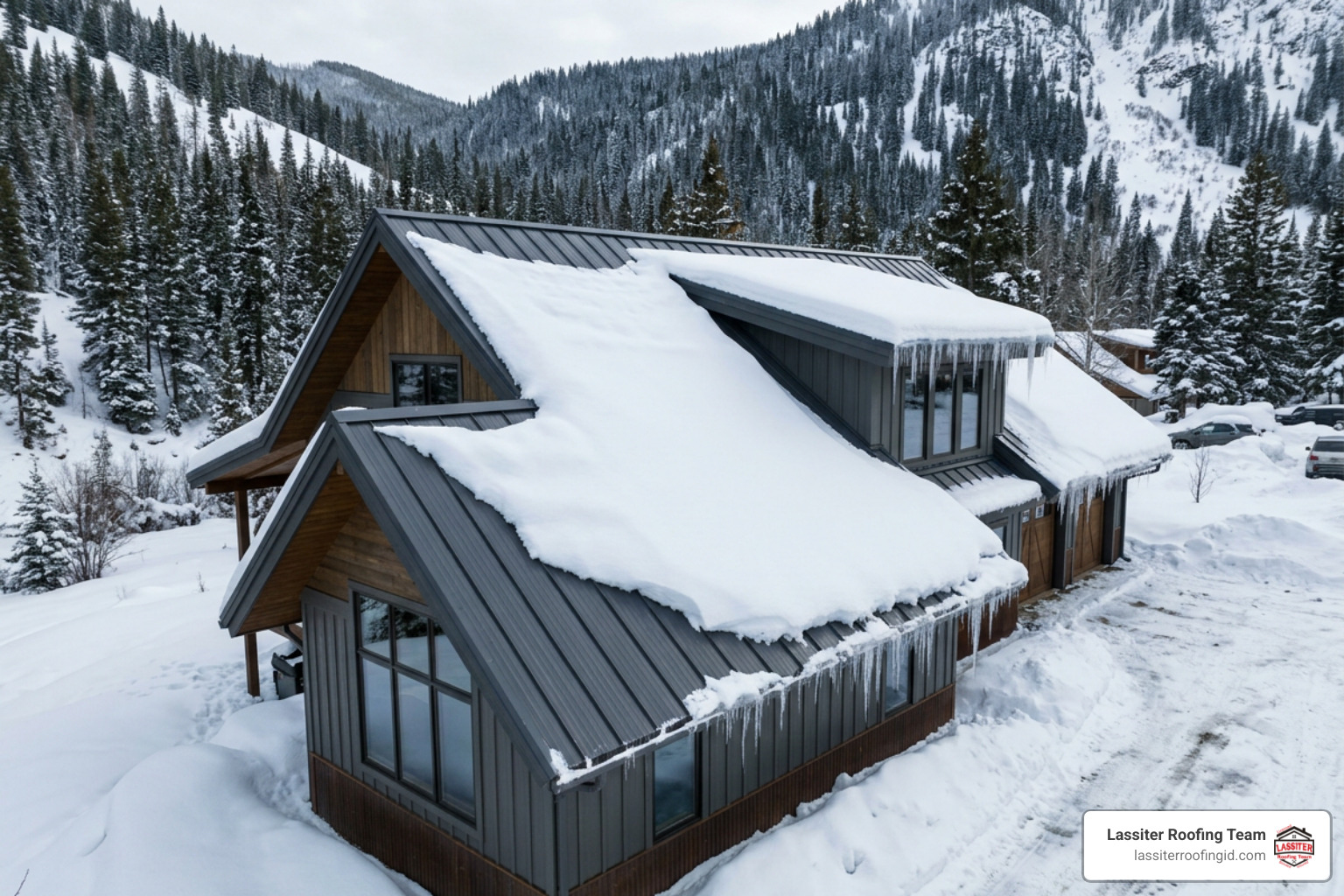 metal roof enduring heavy snow load