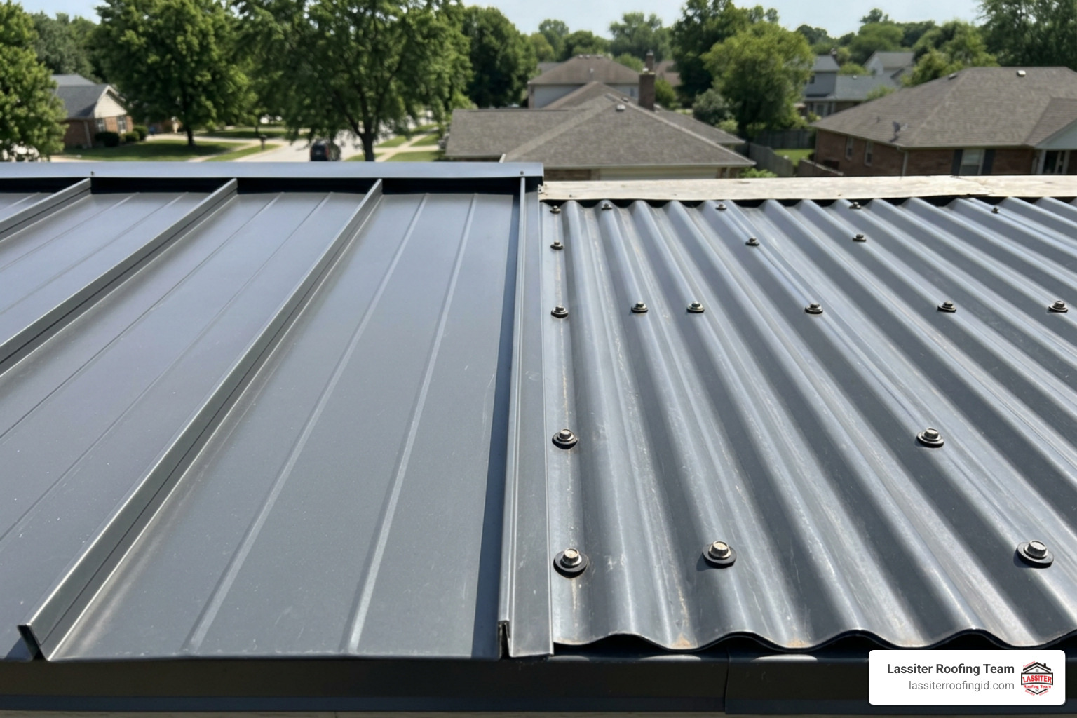 concealed fastener standing seam vs exposed fastener ribbed panels